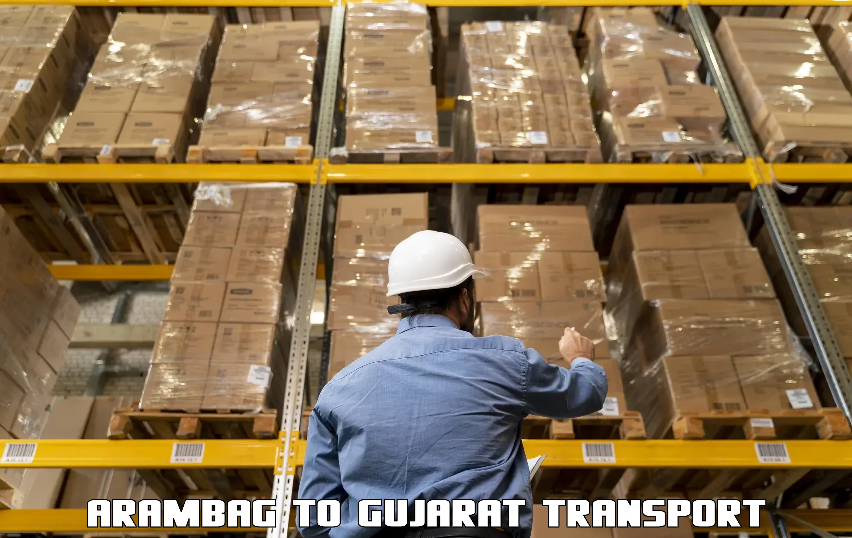 Two wheeler parcel service Arambag to Rajkot