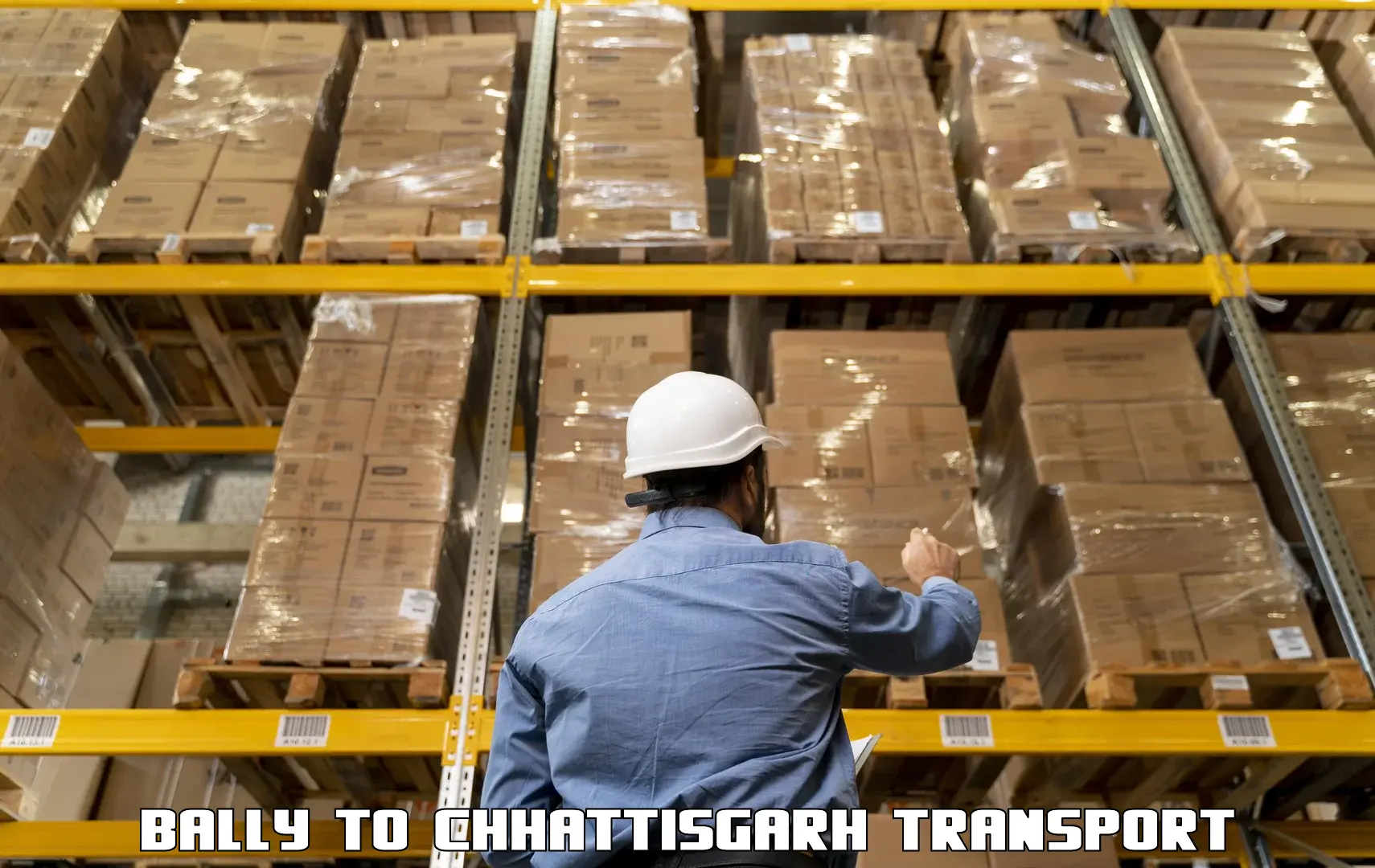 Cargo transportation services Bally to Bijapur Chhattisgarh