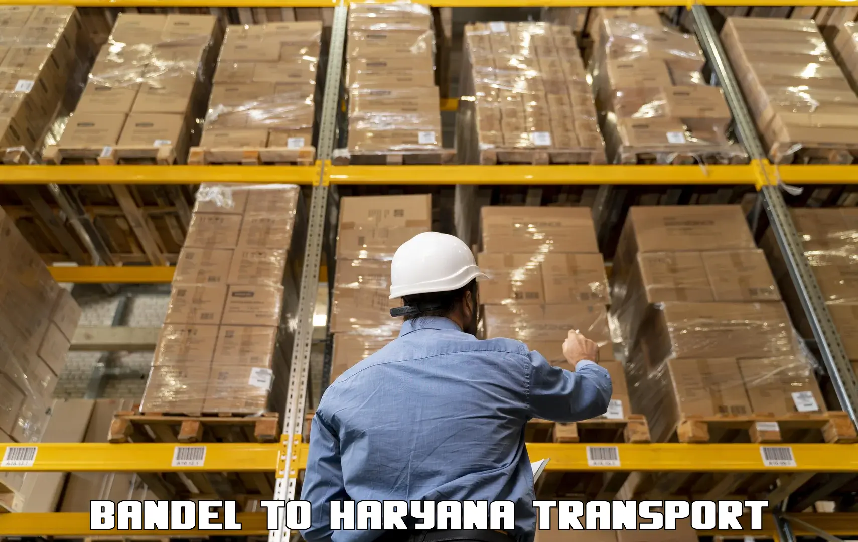 Air freight transport services in Bandel to Haryana