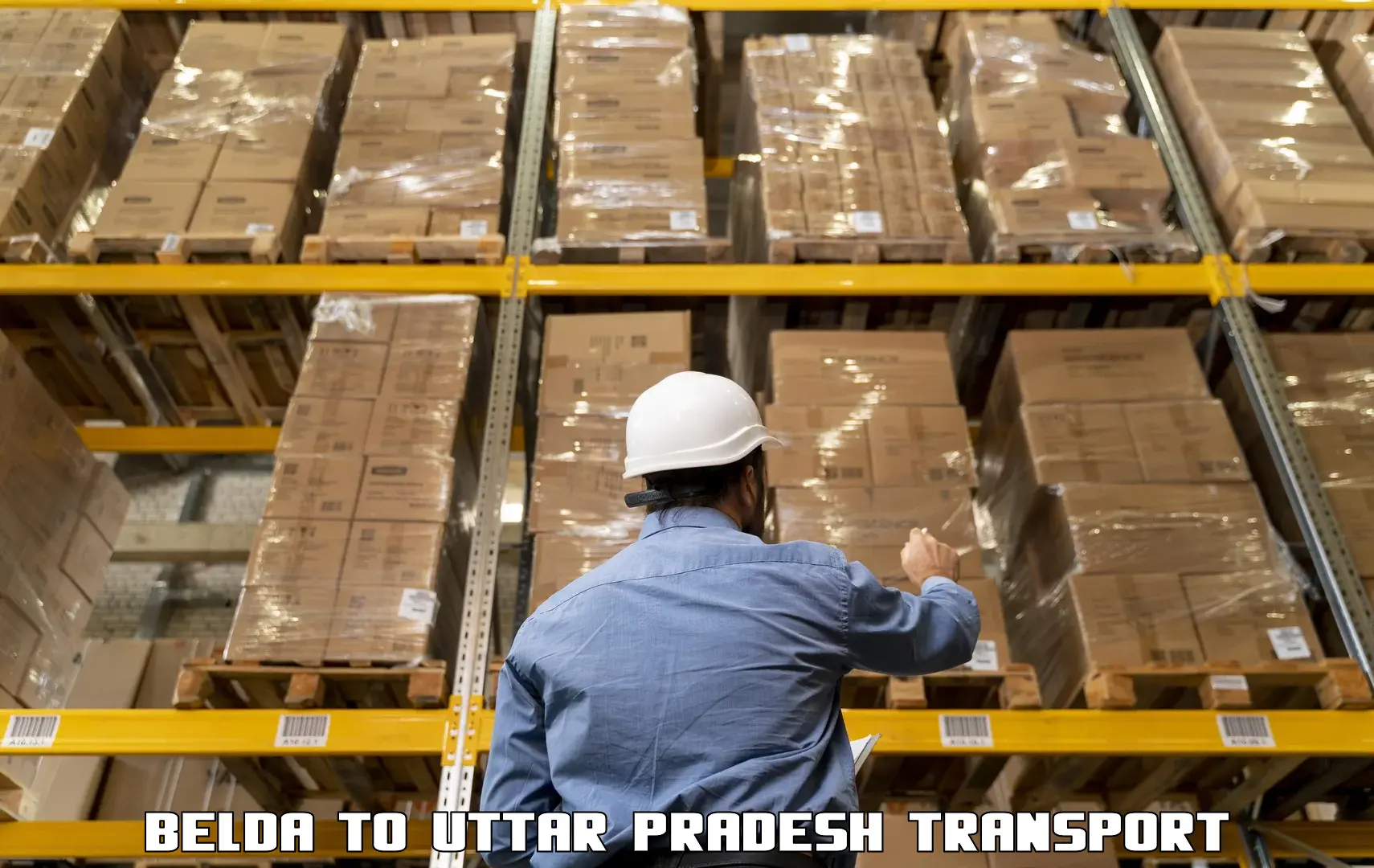 International cargo transportation services Belda to Uttar Pradesh