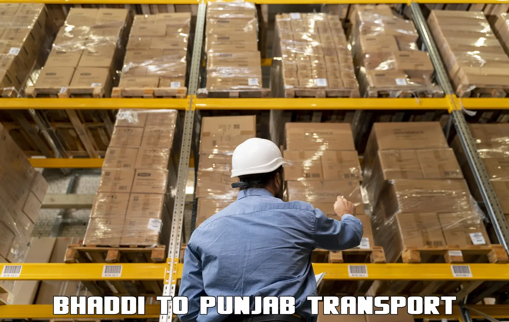 Parcel transport services Bhaddi to Pathankot