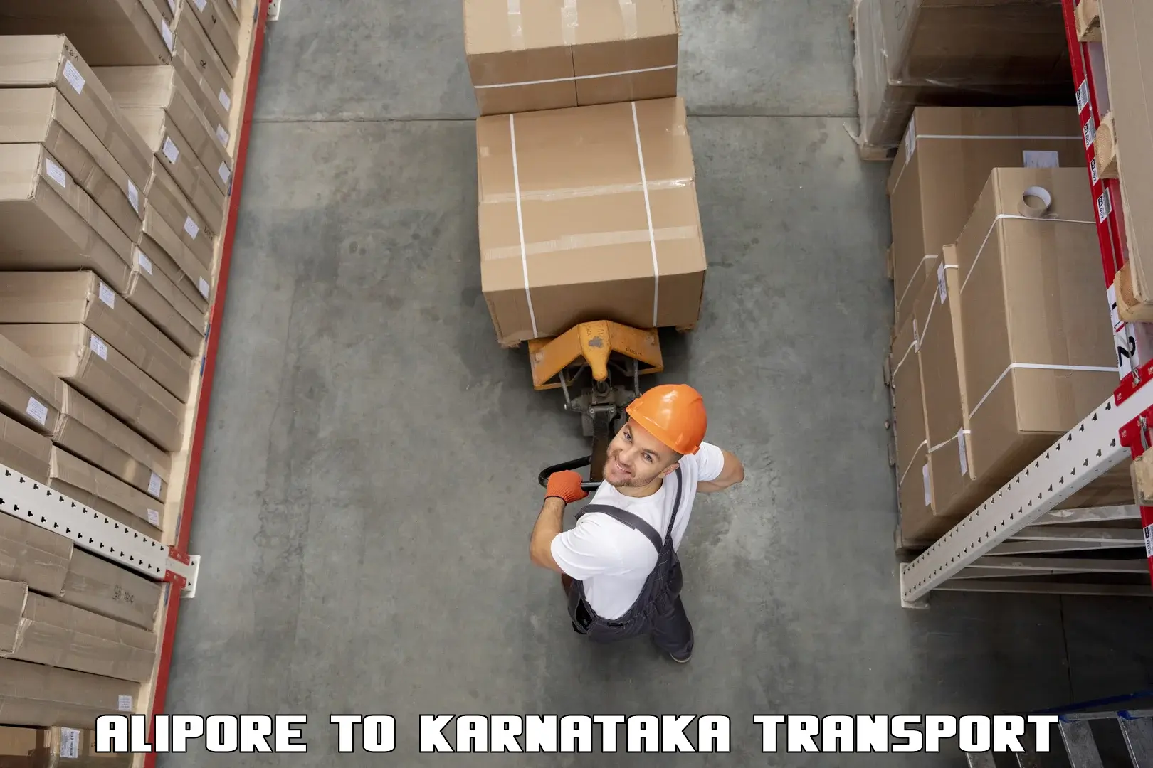 Truck transport companies in India Alipore to Munavalli