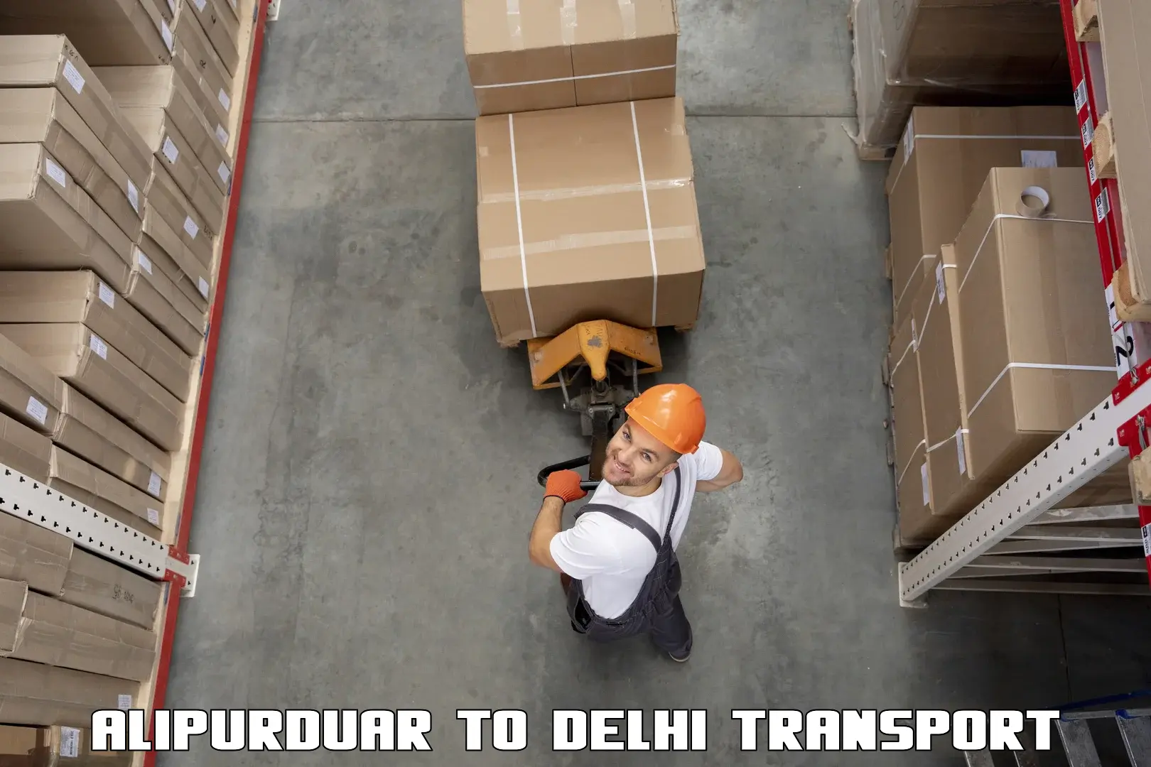 Online transport booking Alipurduar to East Delhi