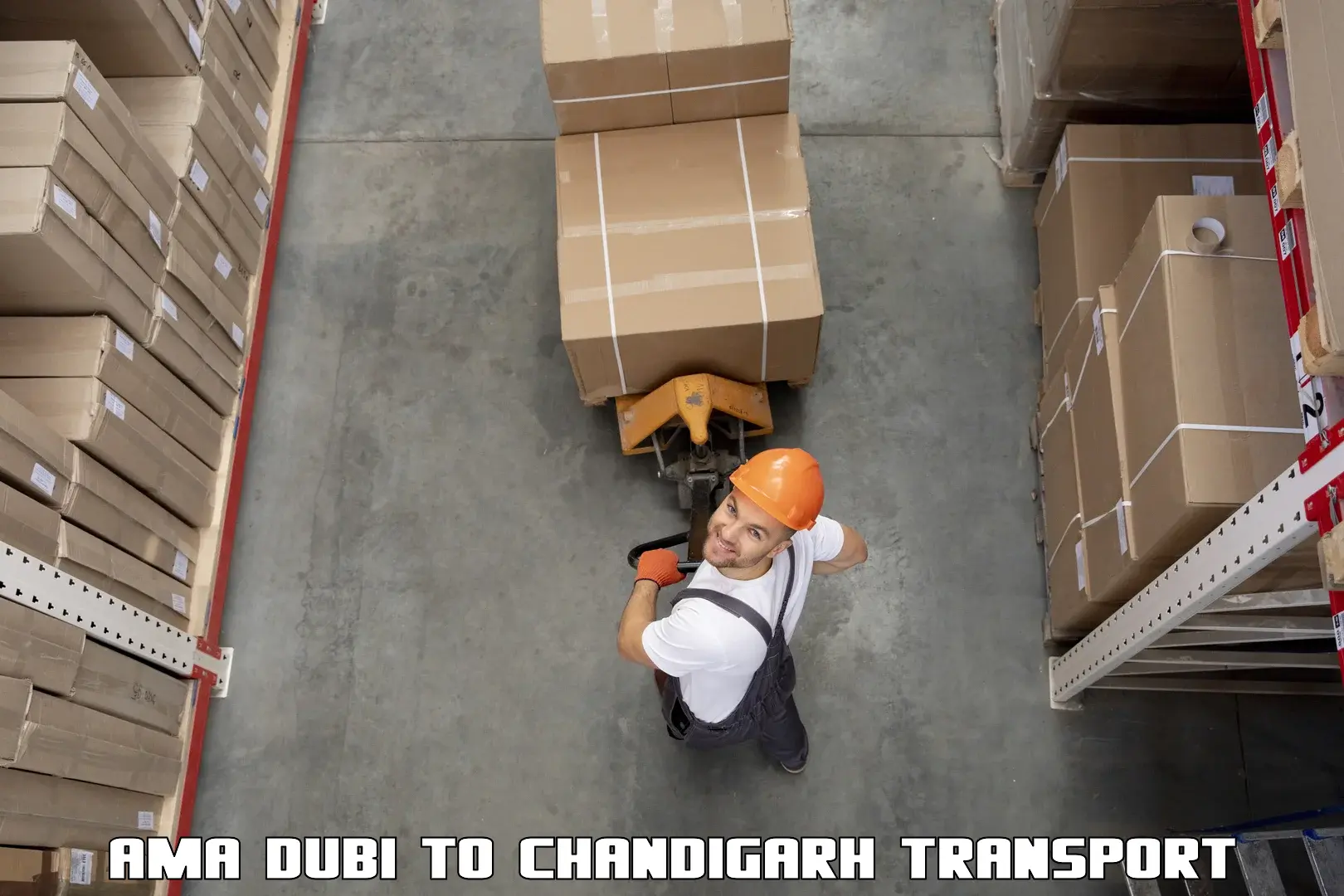 Lorry transport service Ama Dubi to Chandigarh