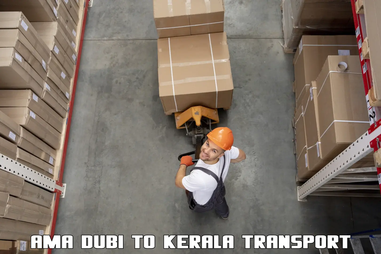 Vehicle courier services Ama Dubi to Sreekandapuram