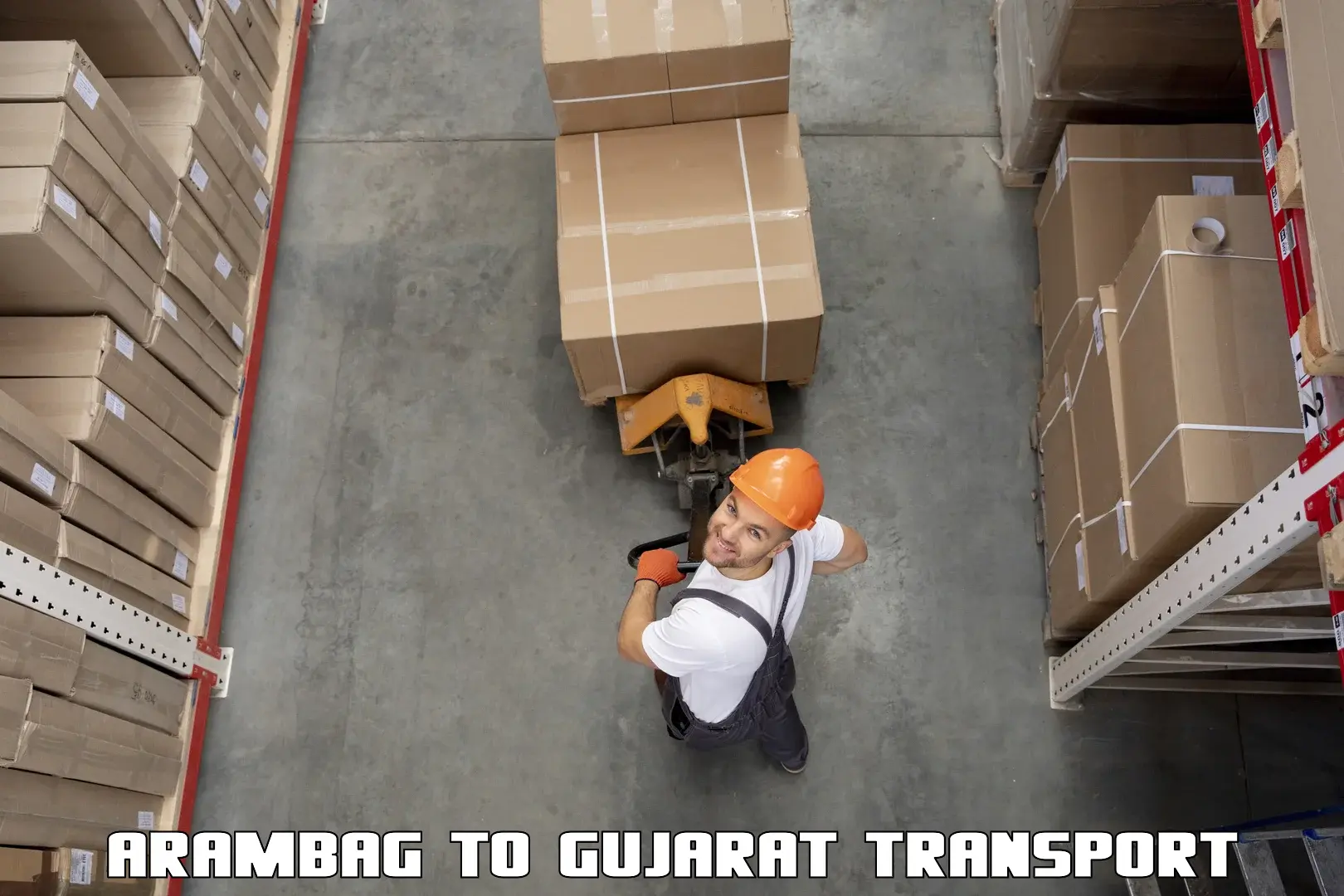 Interstate goods transport Arambag to Palitana