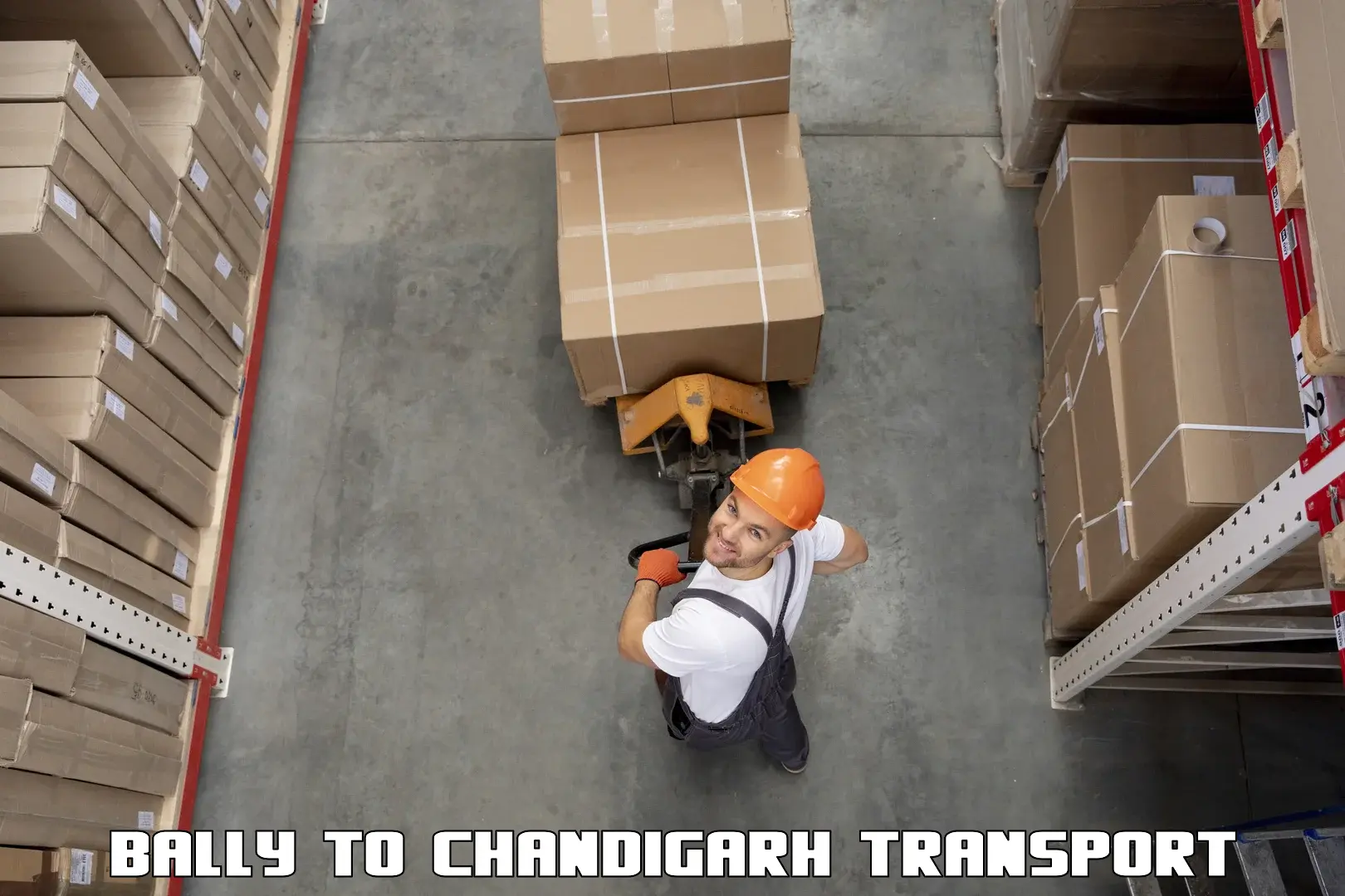 Parcel transport services Bally to Chandigarh