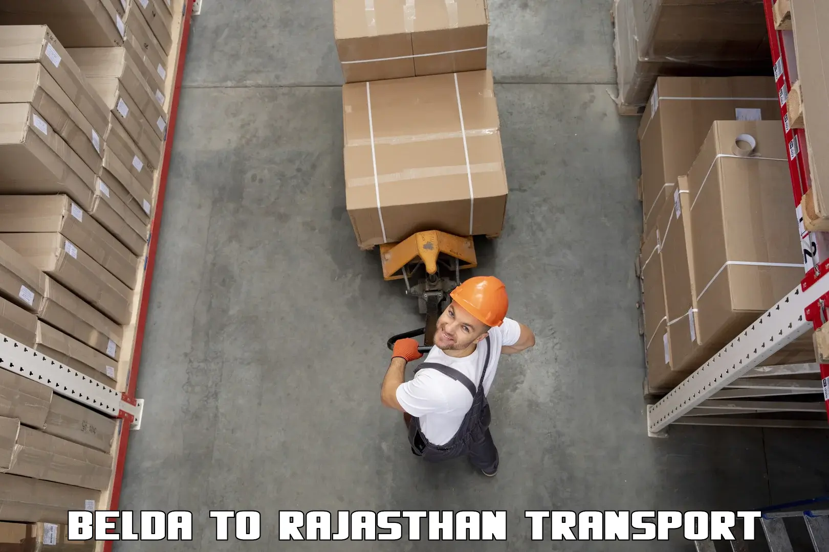 Truck transport companies in India in Belda to Rajasthan