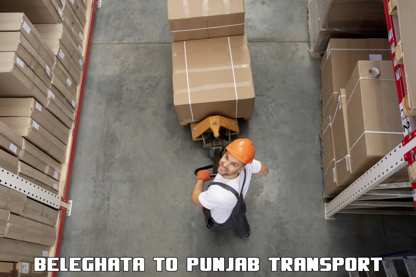 Goods delivery service Beleghata to Punjab