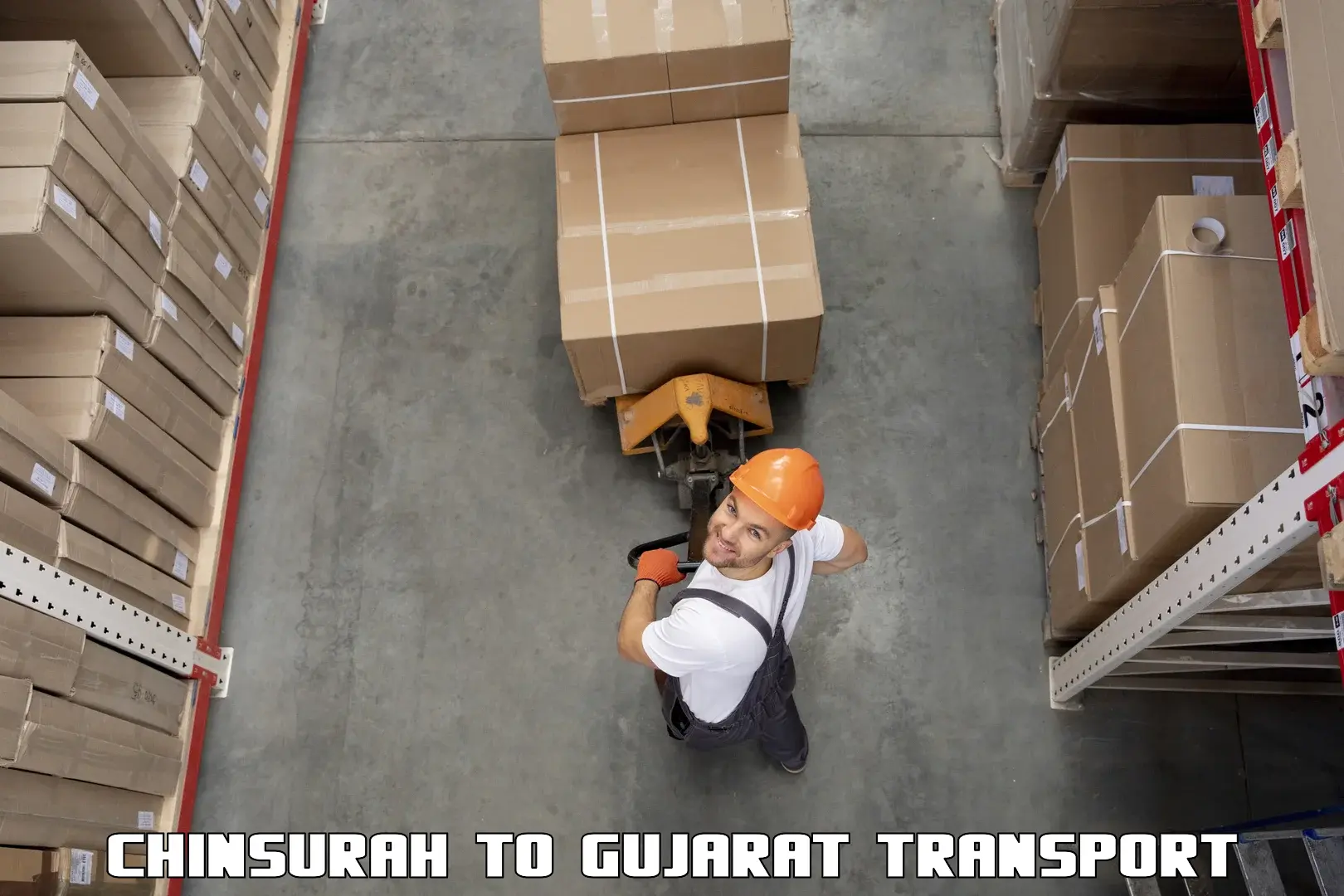 International cargo transportation services Chinsurah to Gujarat