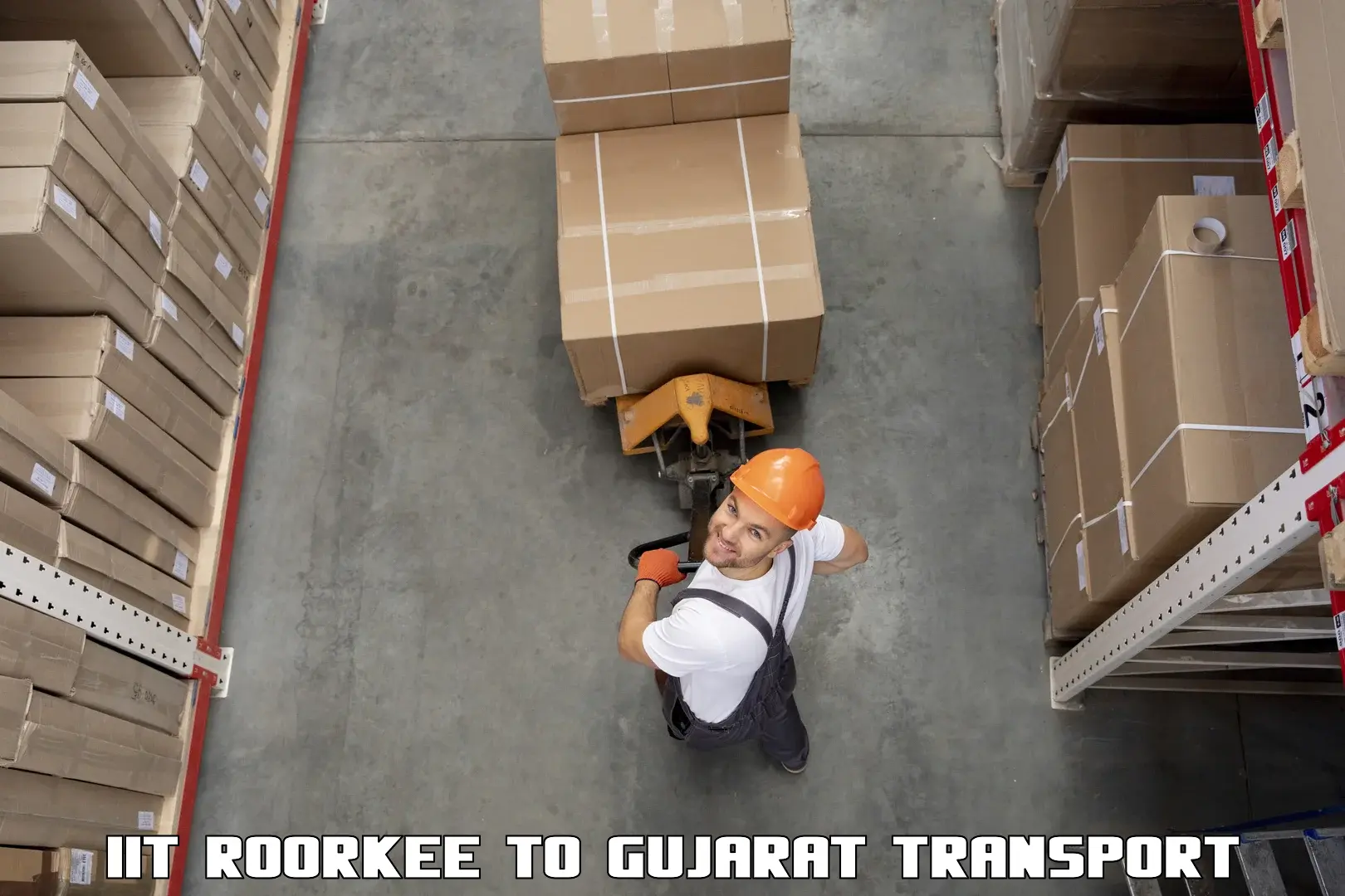 Package delivery services in IIT Roorkee to IIIT Surat