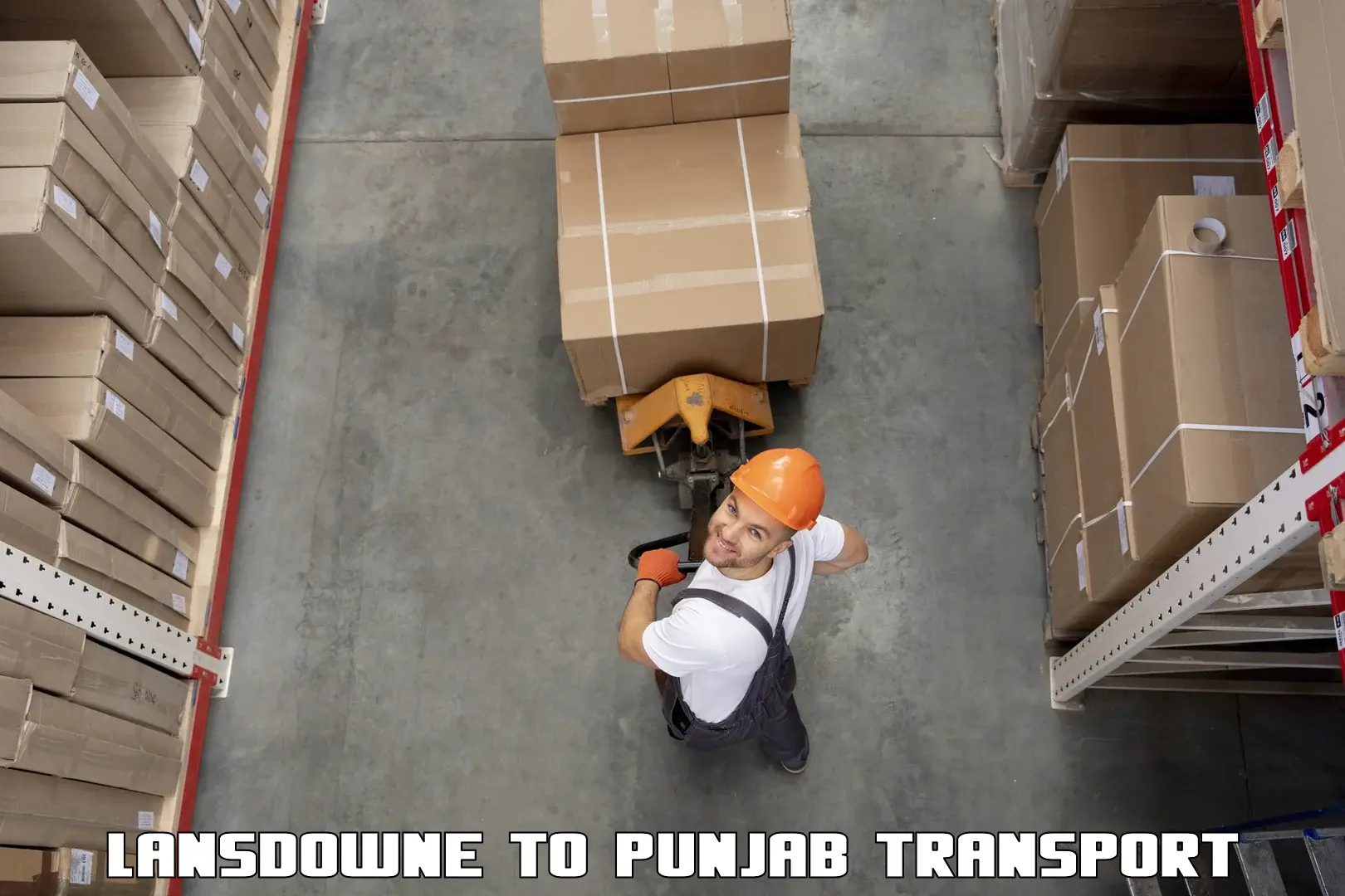 Interstate goods transport Lansdowne to Amritsar