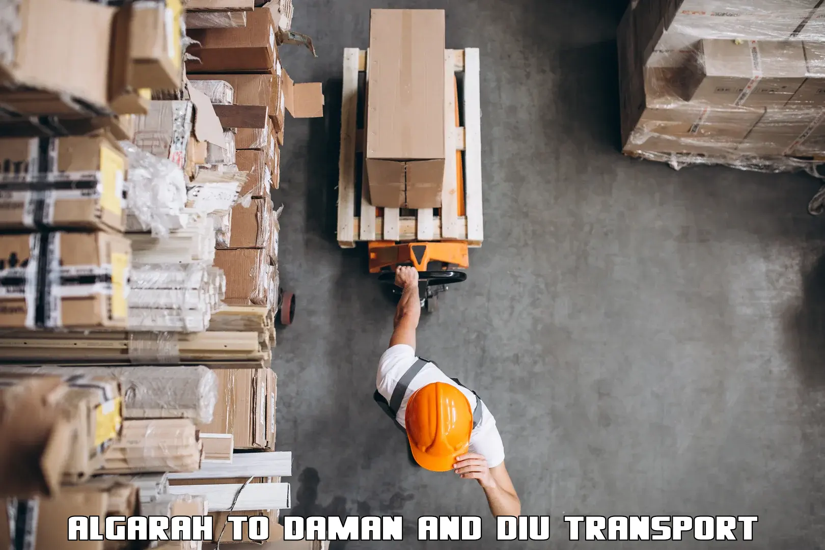 India truck logistics services Algarah to Daman