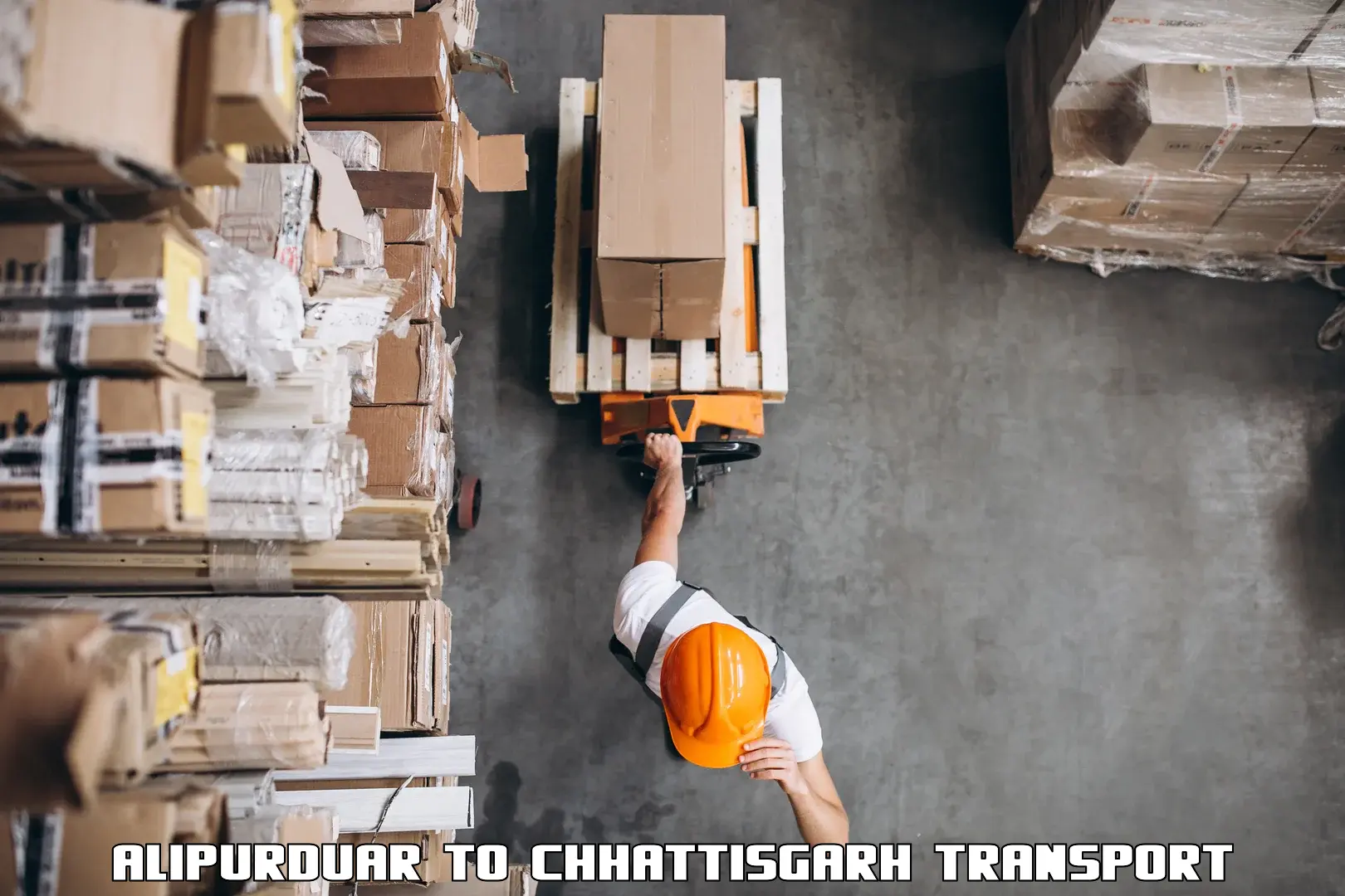Material transport services Alipurduar to Korea Chhattisgarh