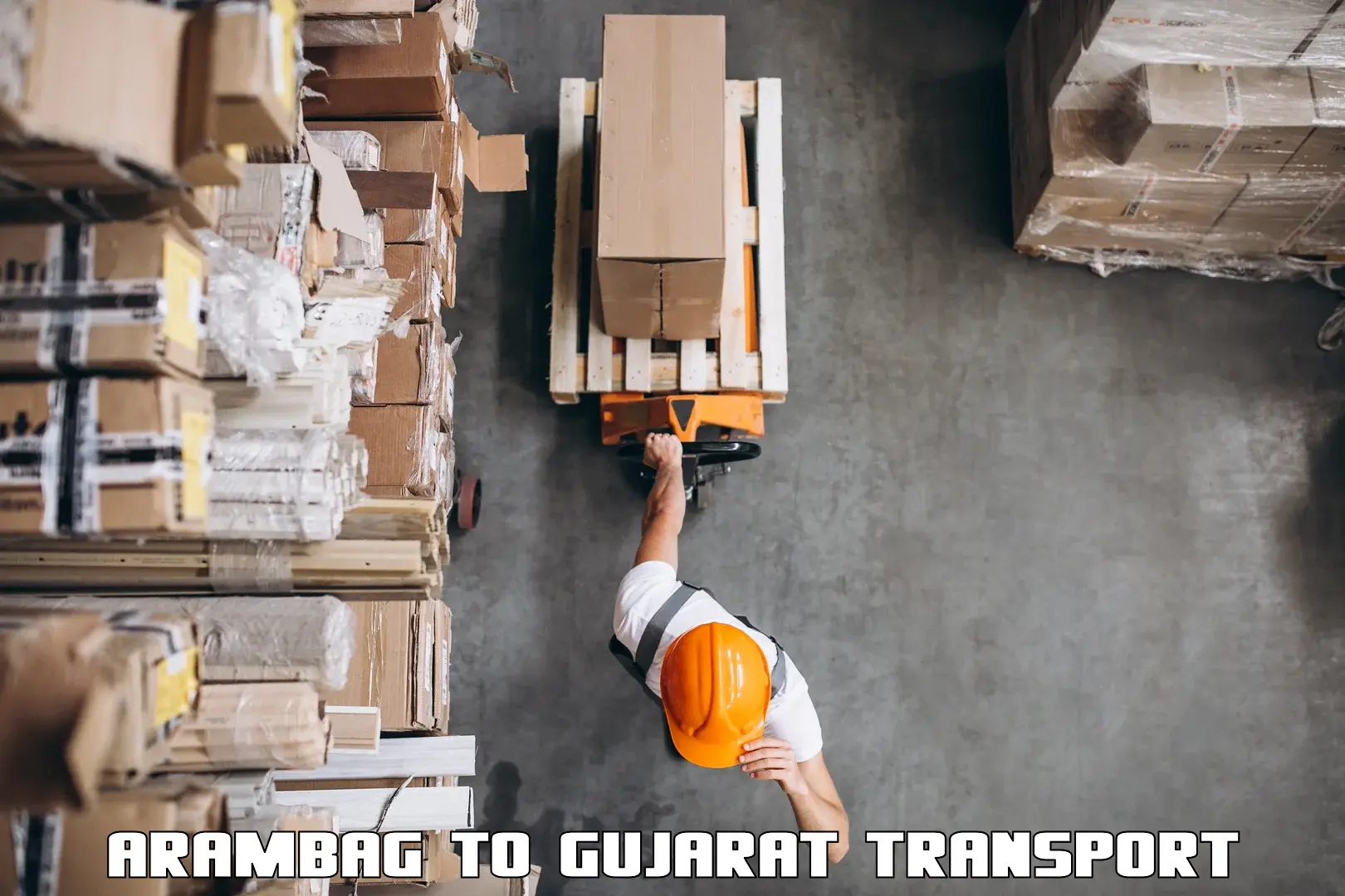 Two wheeler parcel service Arambag to Morbi