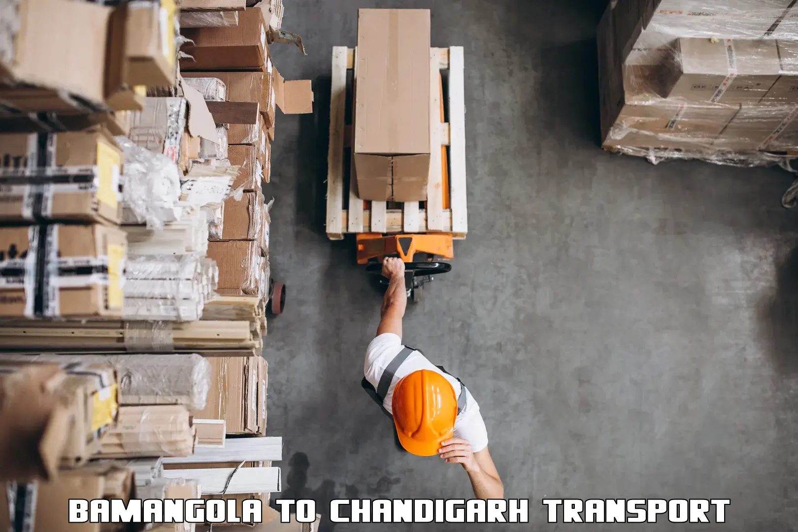 Material transport services Bamangola to Chandigarh