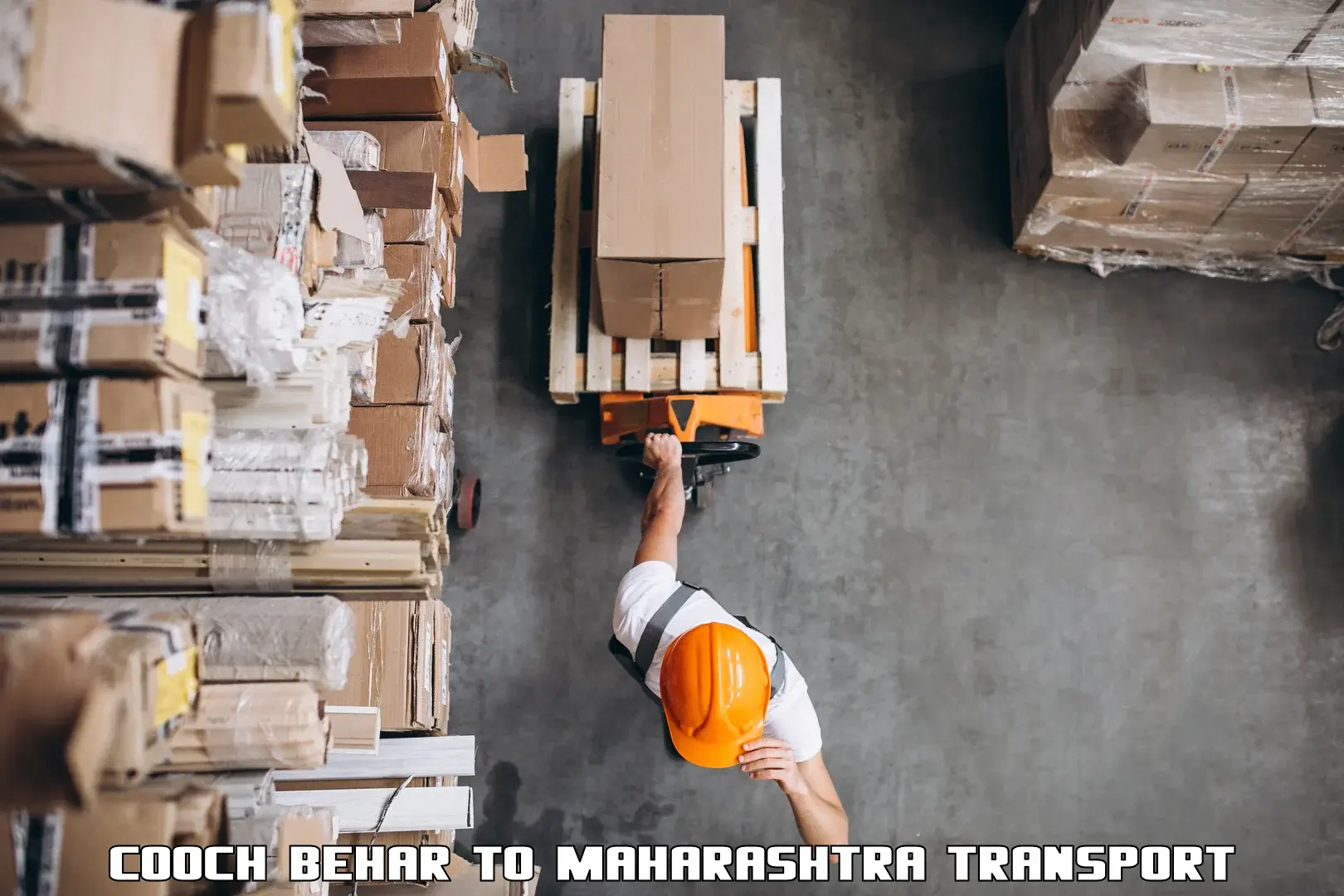 Material transport services Cooch Behar to Loni Ahmednagar