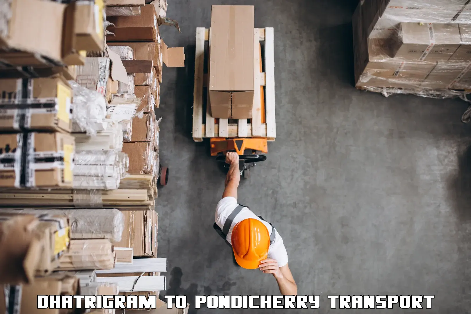 Material transport services in Dhatrigram to Pondicherry University