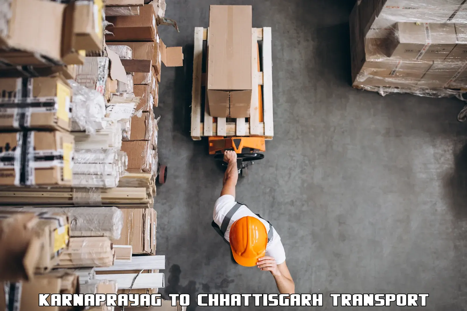 Material transport services in Karnaprayag to Dharamjaigarh