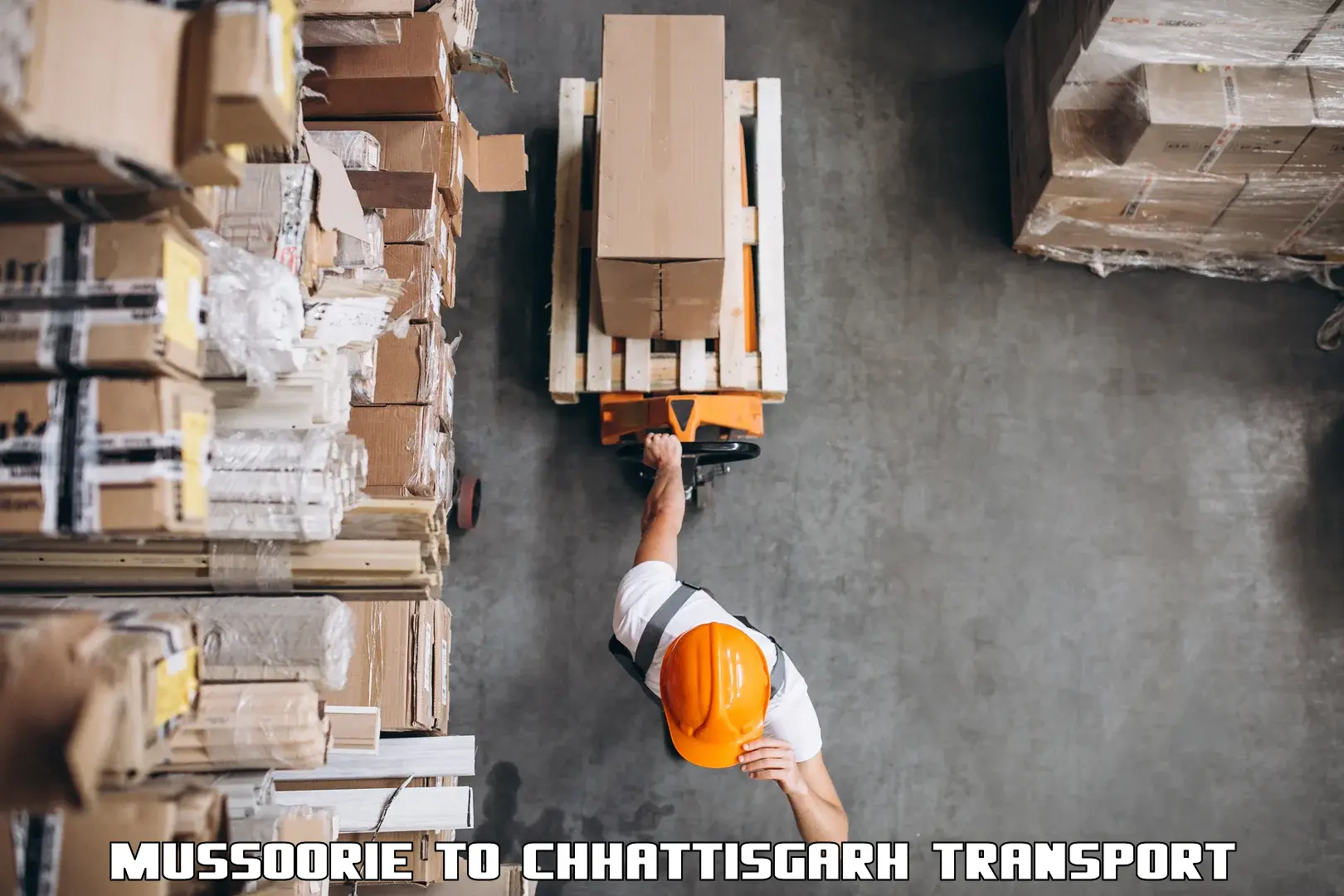 Shipping services Mussoorie to Raigarh