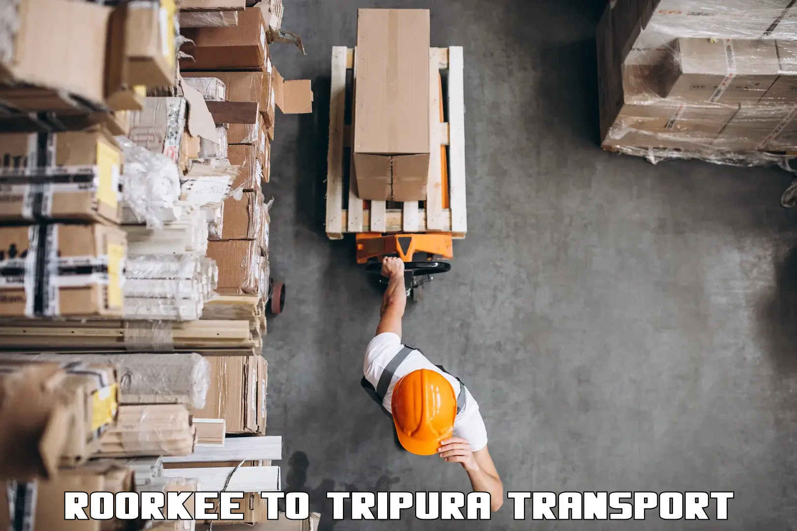 Daily parcel service transport Roorkee to Udaipur Tripura