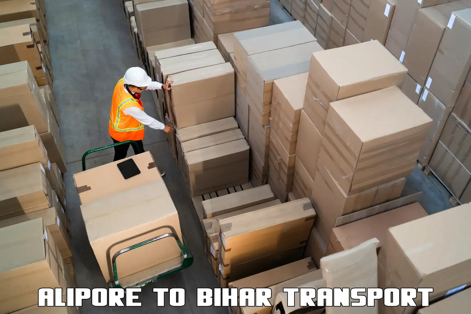 Pick up transport service Alipore to Bihar