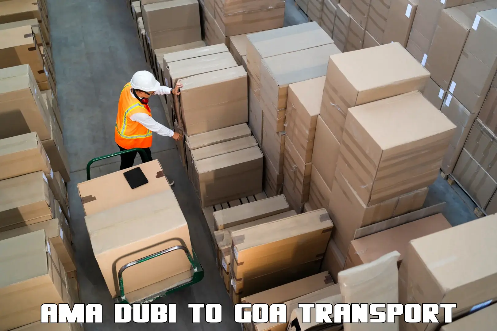Interstate transport services Ama Dubi to South Goa