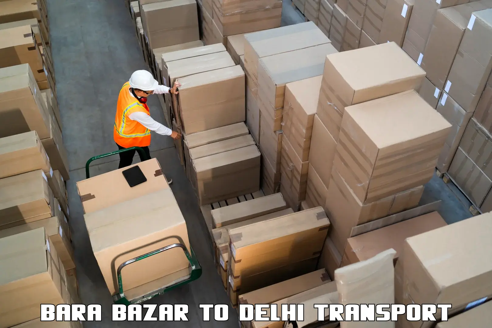 Two wheeler parcel service in Bara Bazar to Burari