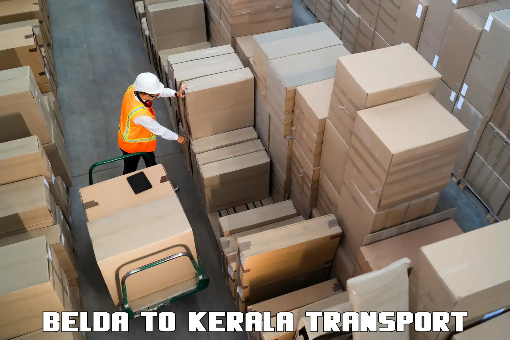 Two wheeler parcel service Belda to Pazhayannur
