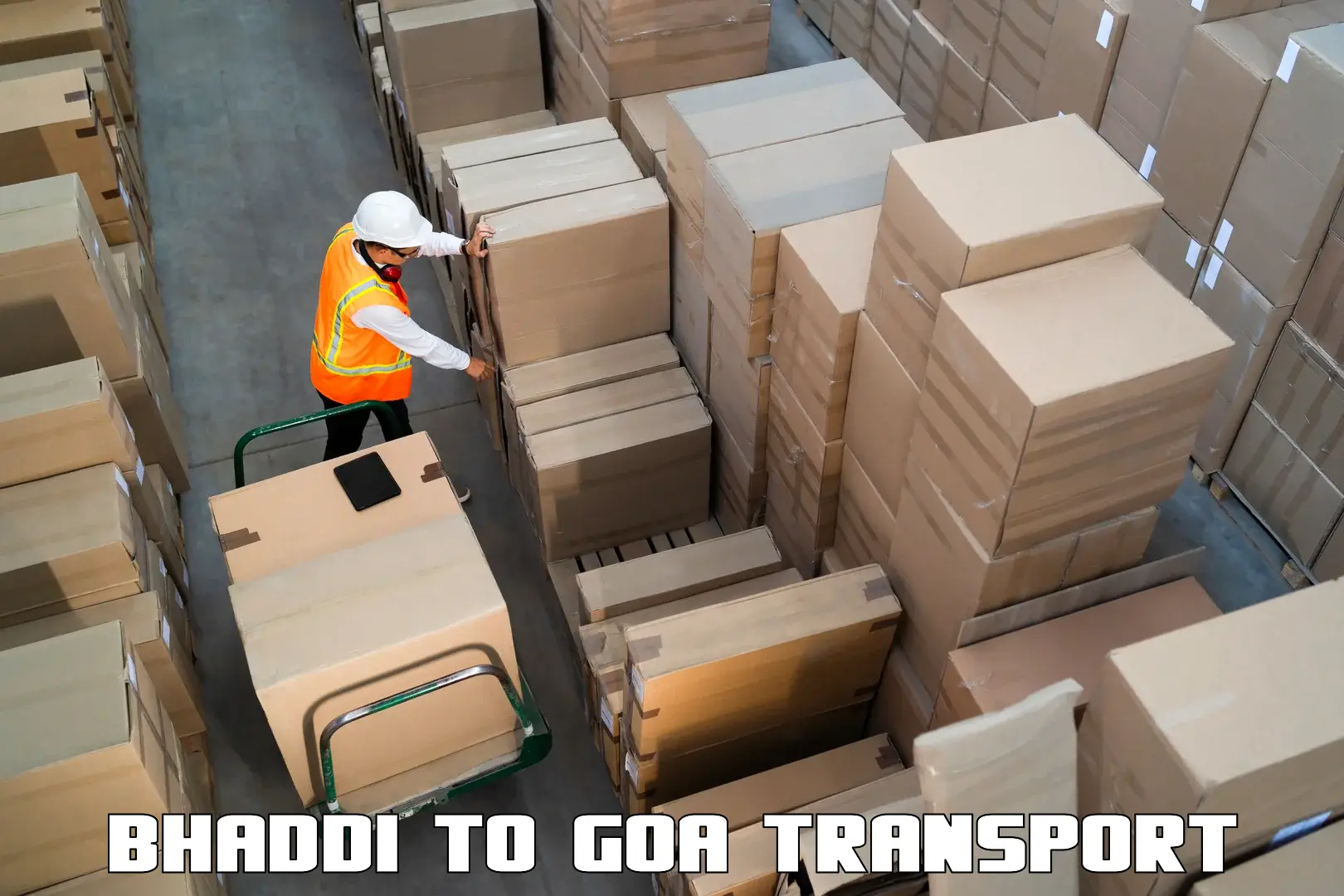Cargo train transport services in Bhaddi to South Goa