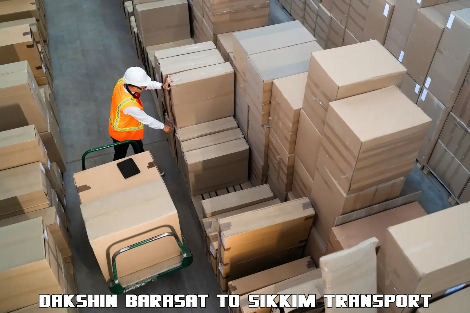 Interstate goods transport Dakshin Barasat to Mangan