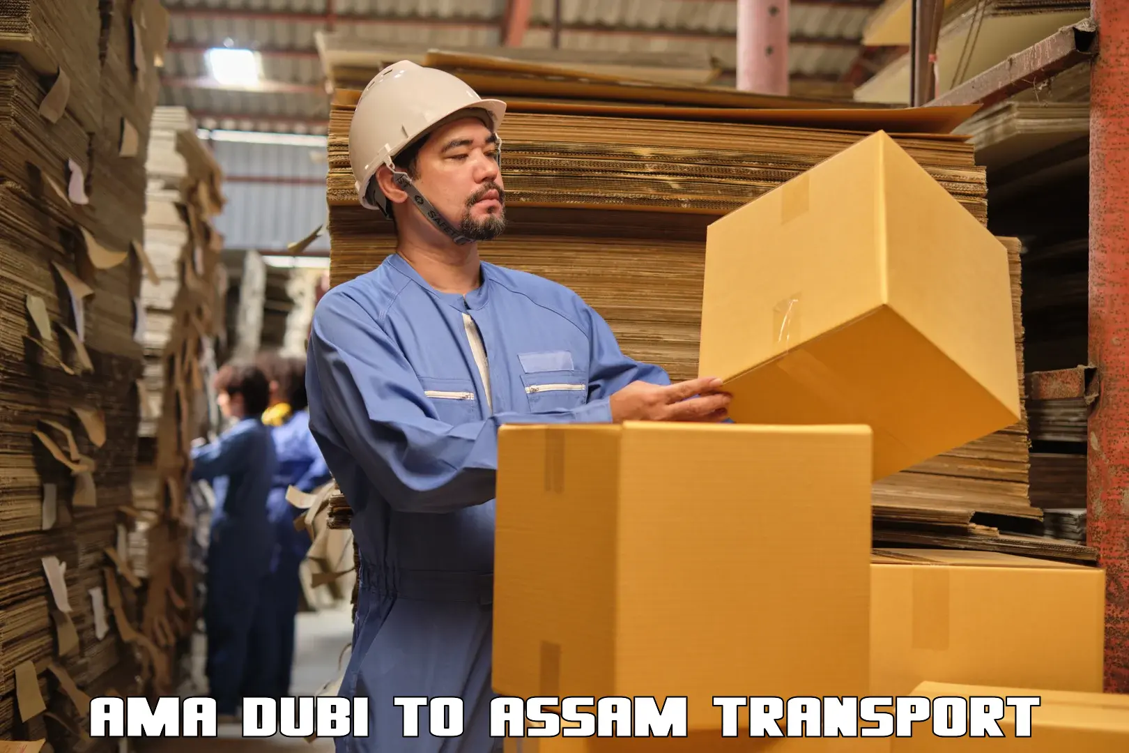 International cargo transportation services Ama Dubi to Balipara