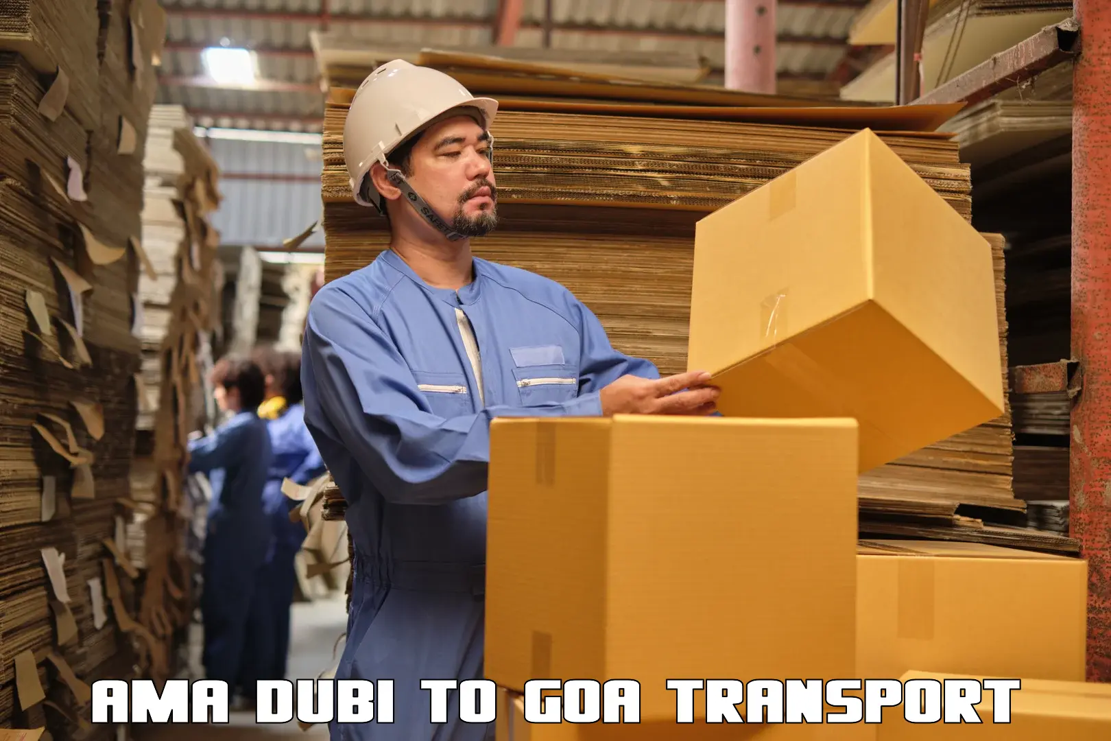 Luggage transport services Ama Dubi to Goa