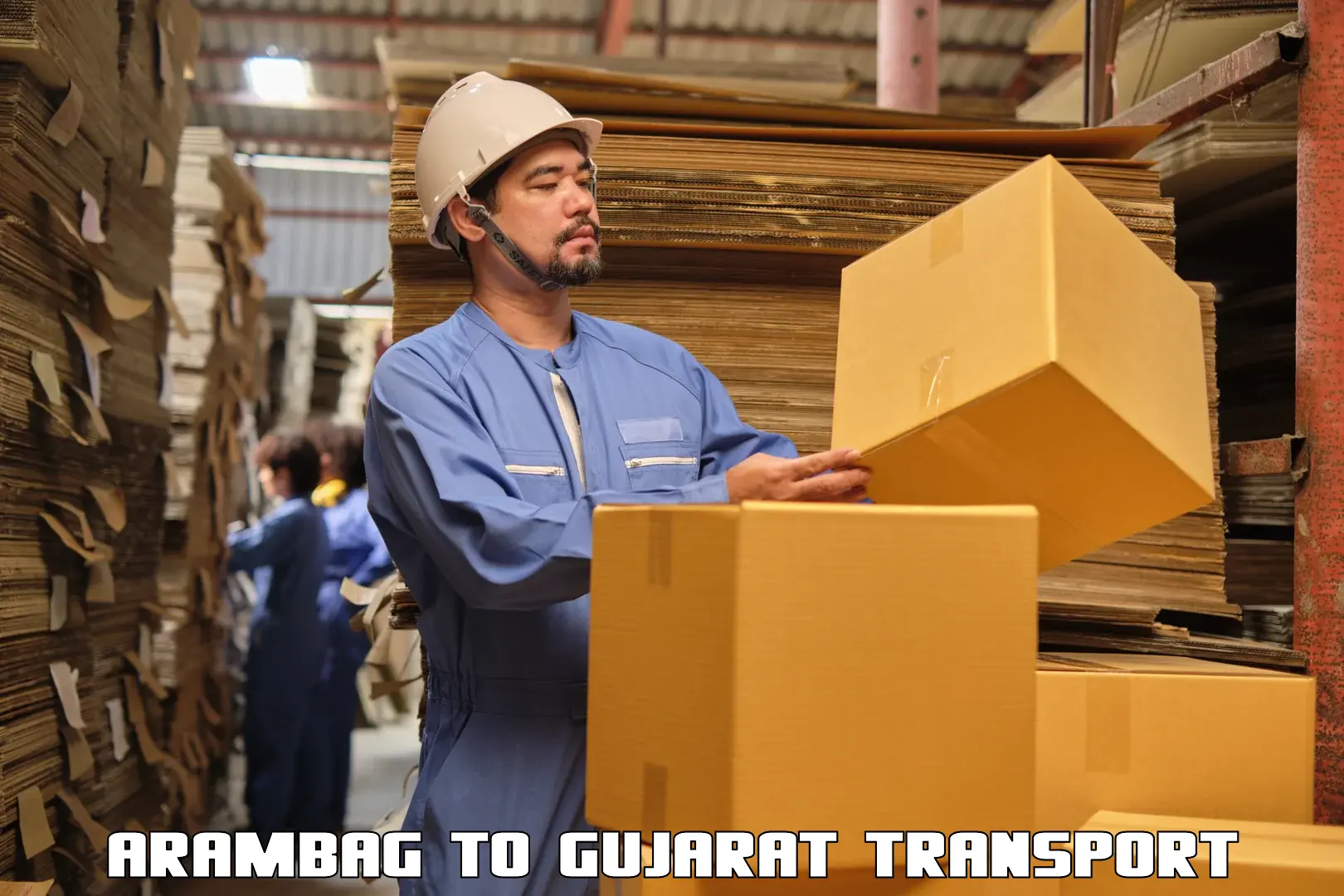 Package delivery services in Arambag to Halol