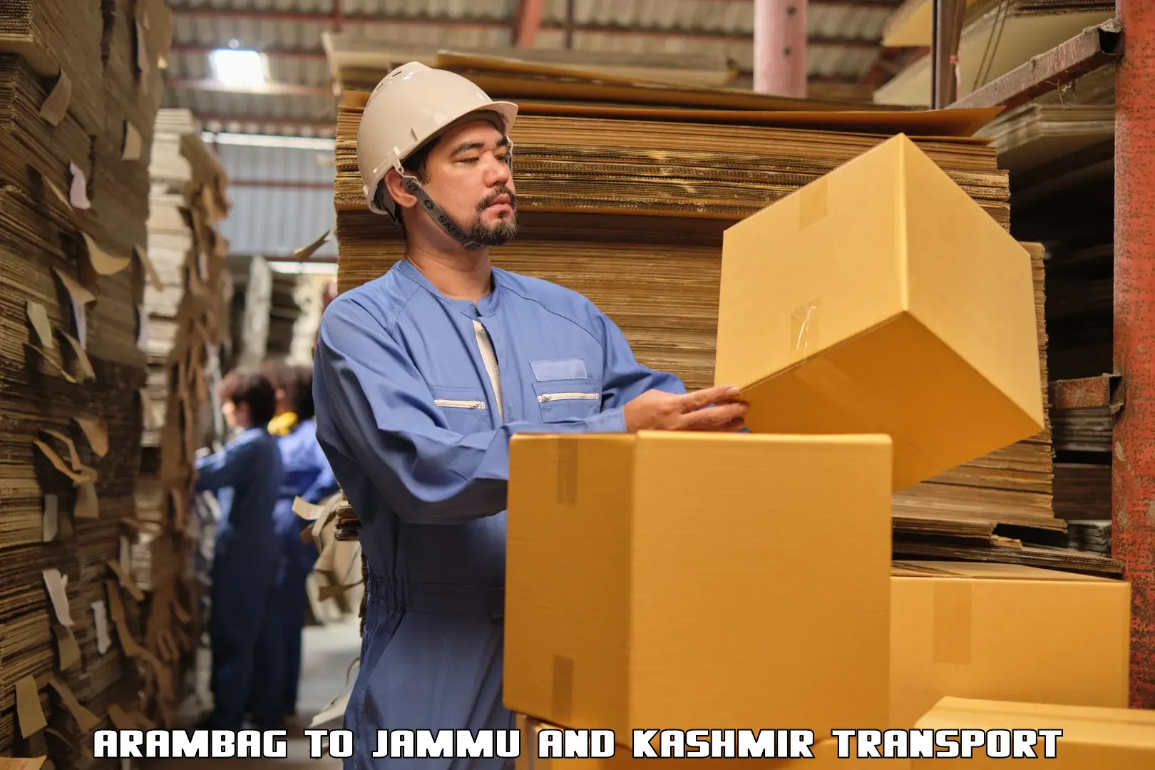Online transport booking Arambag to Srinagar Kashmir