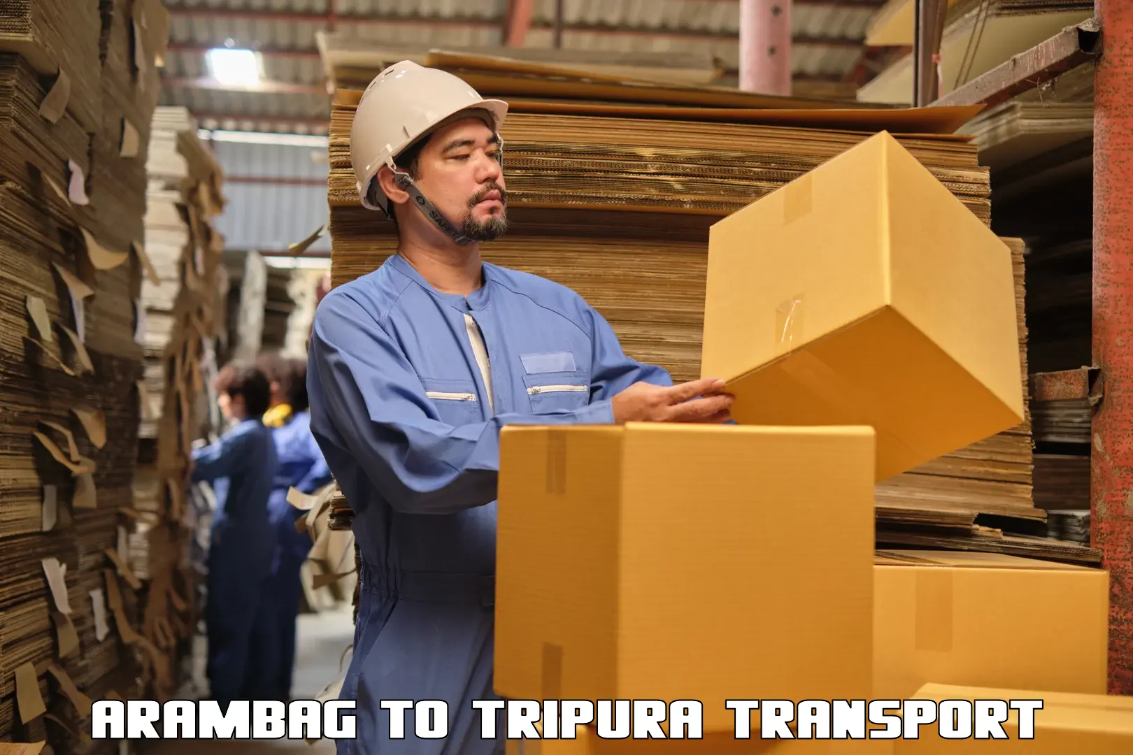 Material transport services Arambag to Amarpur Gomati