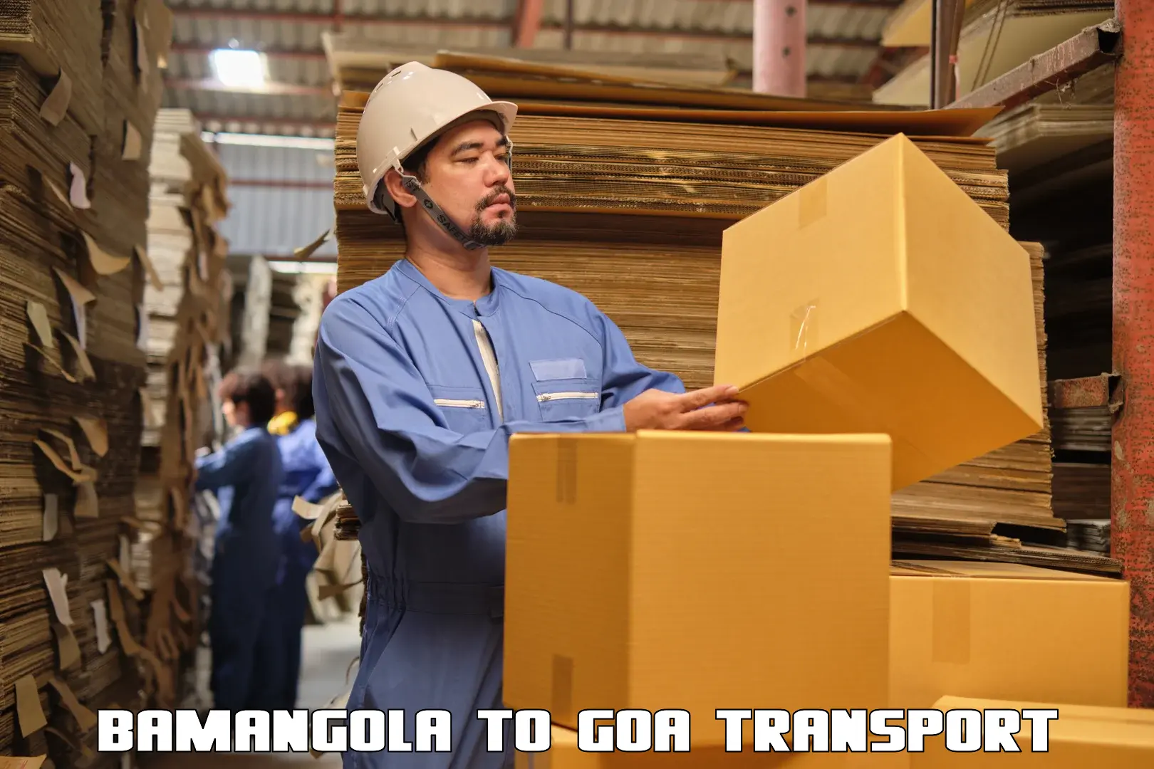 Online transport booking Bamangola to Goa