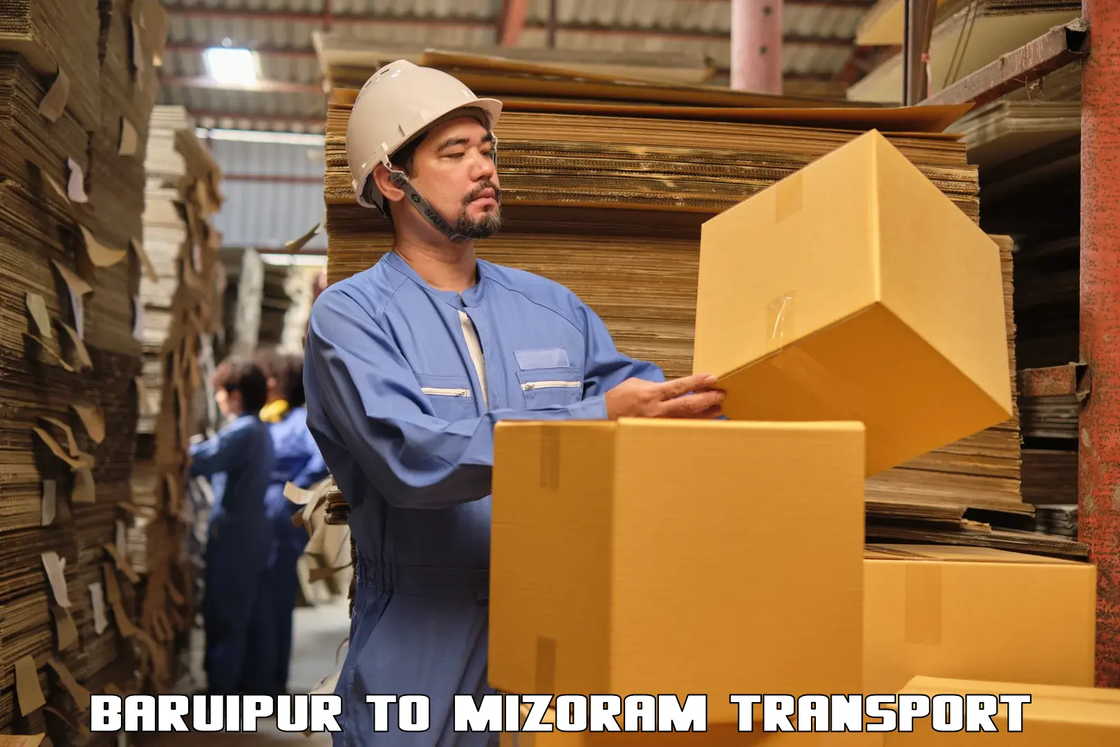 International cargo transportation services Baruipur to Mizoram