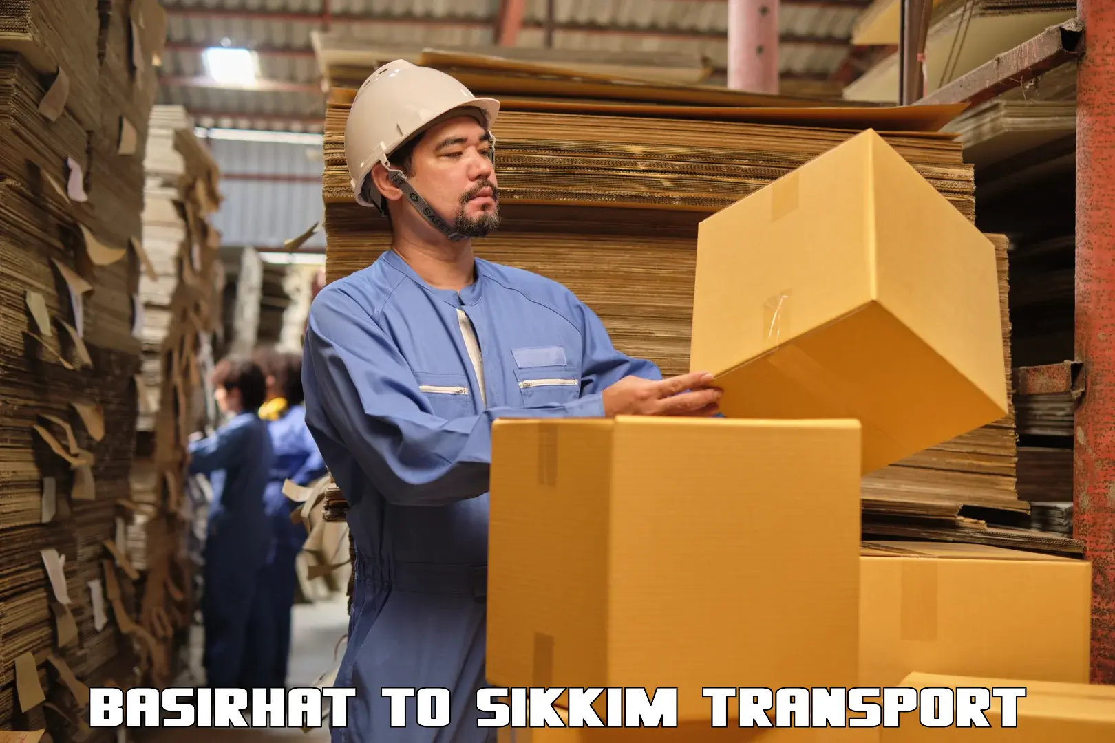 Daily parcel service transport Basirhat to North Sikkim