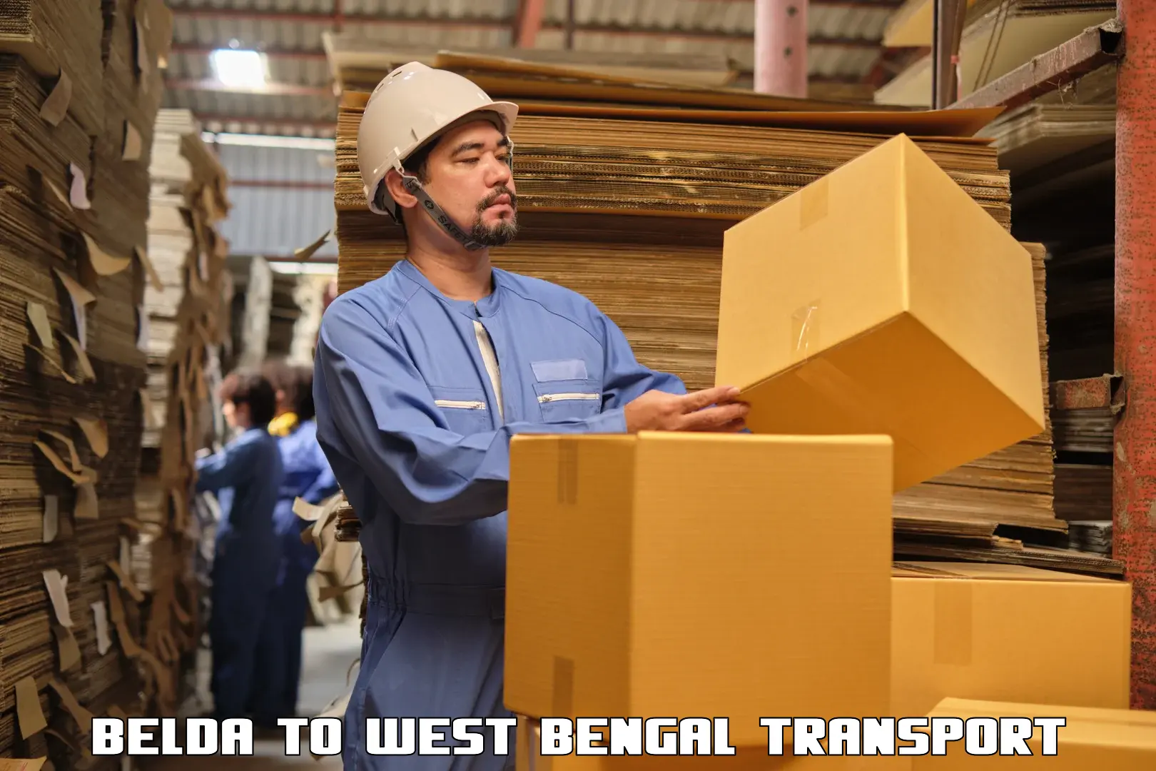 Two wheeler parcel service in Belda to South 24 Parganas