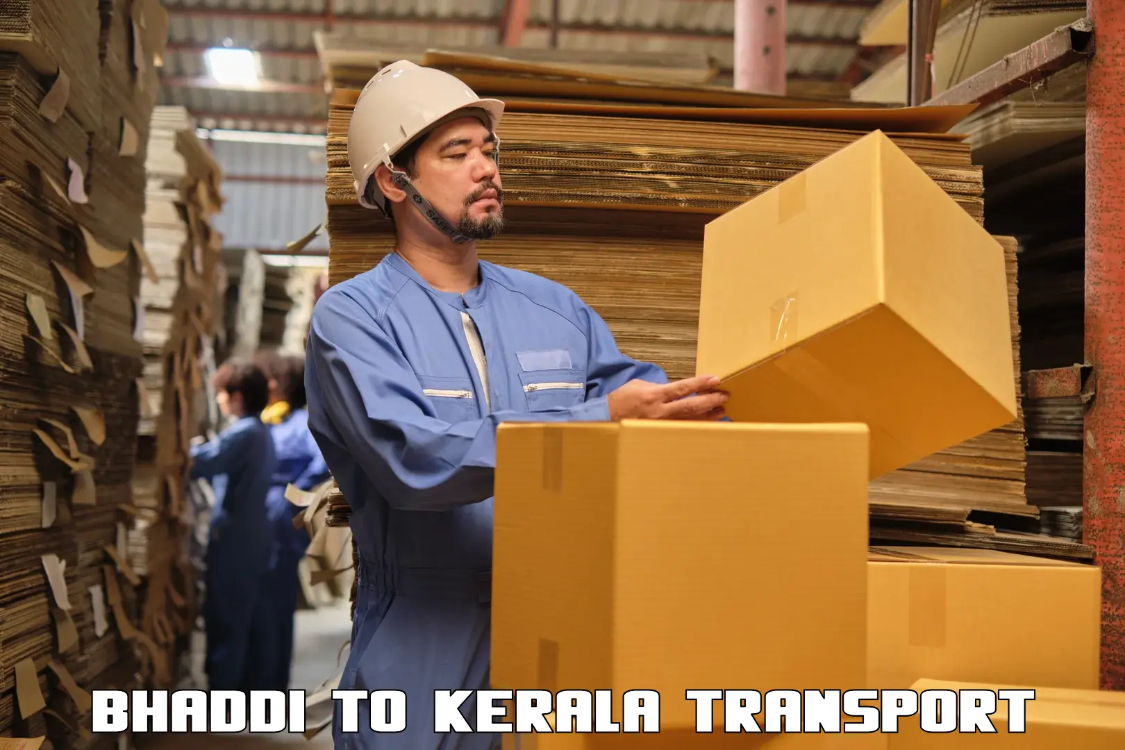 International cargo transportation services in Bhaddi to Kallikkad