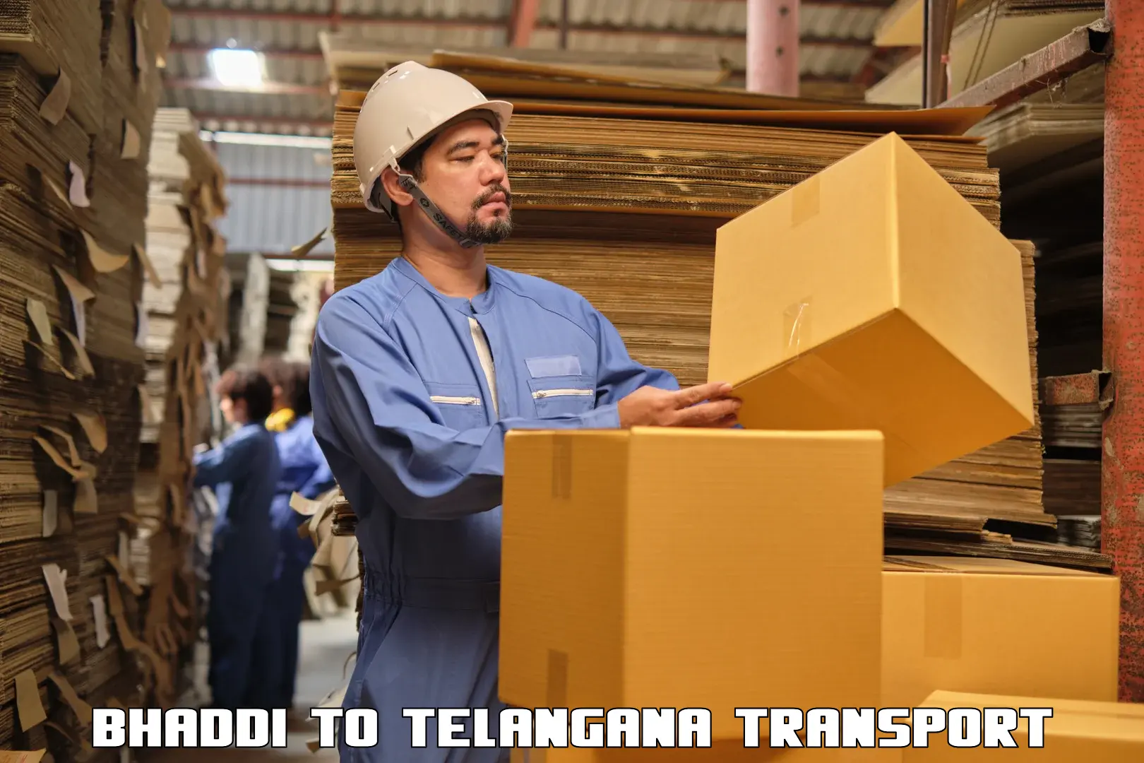 Air freight transport services Bhaddi to Manneguda