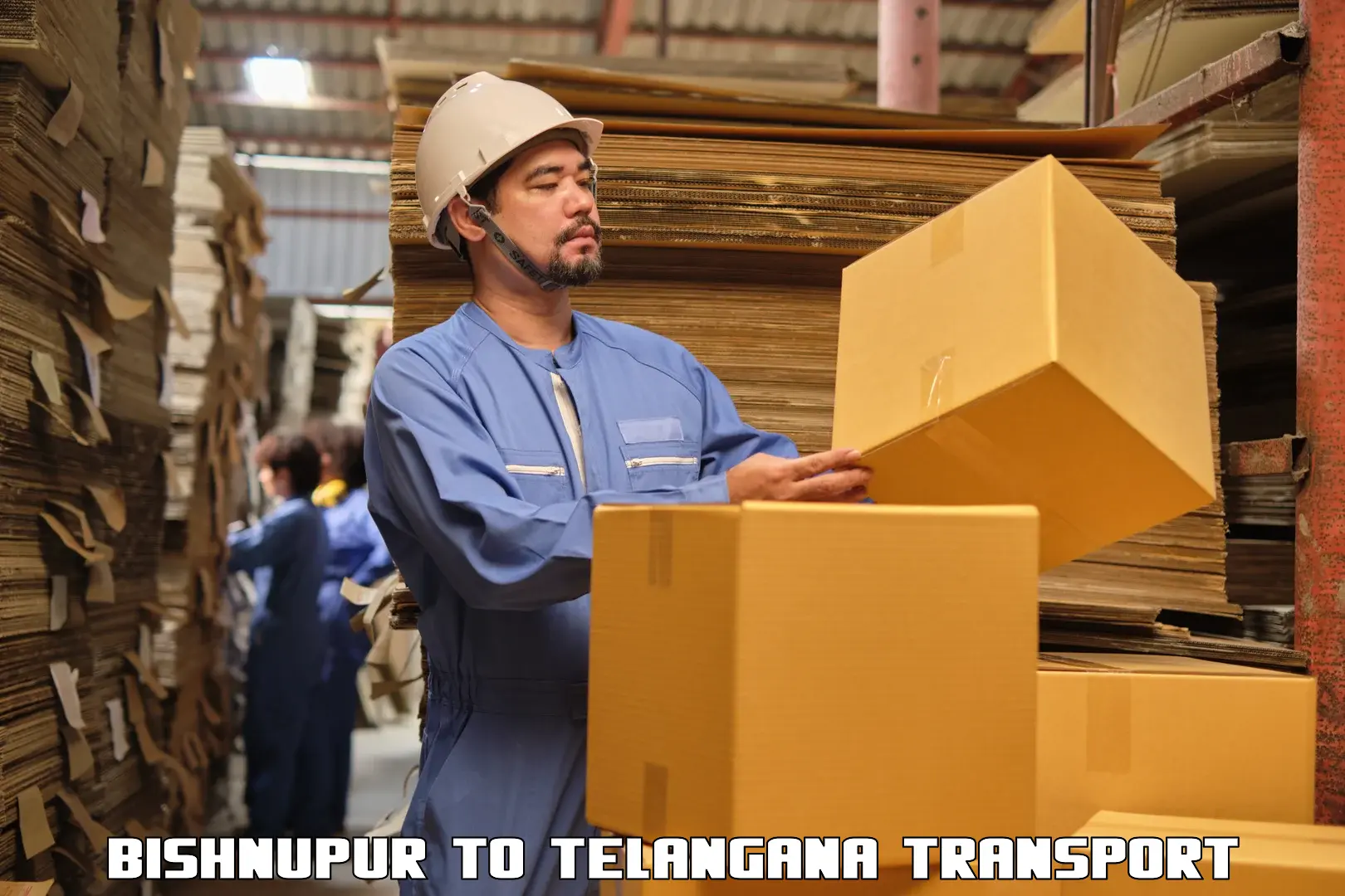 Vehicle parcel service Bishnupur to Telangana