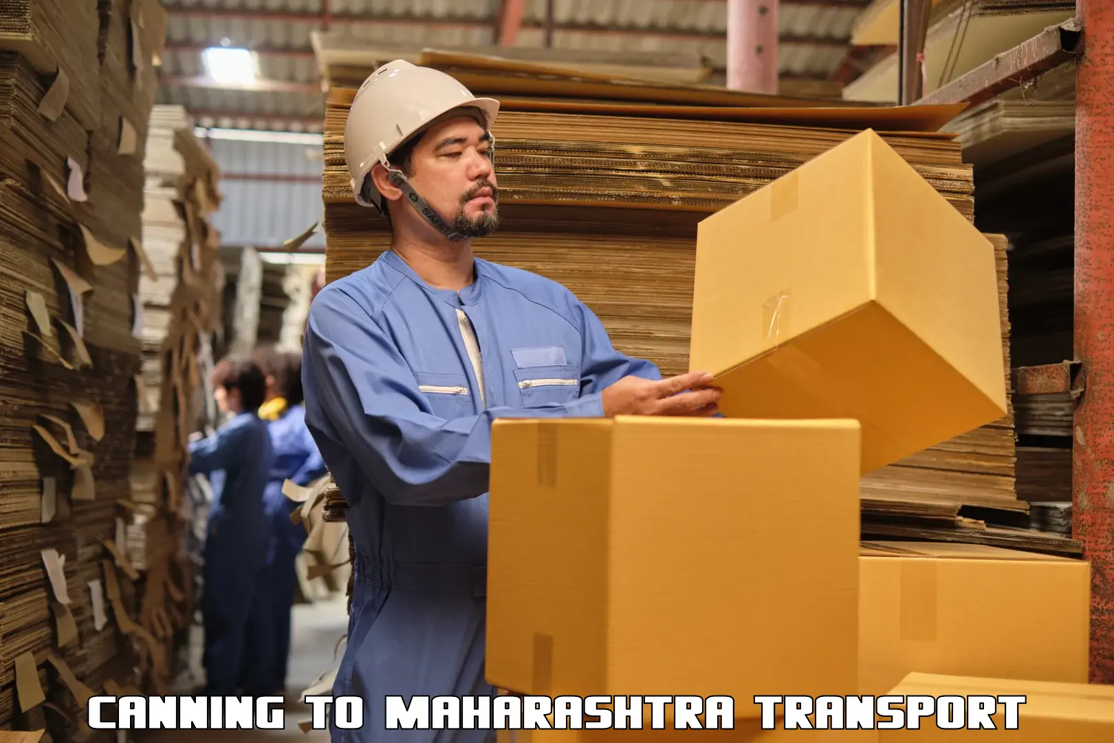 Two wheeler transport services Canning to Maharashtra
