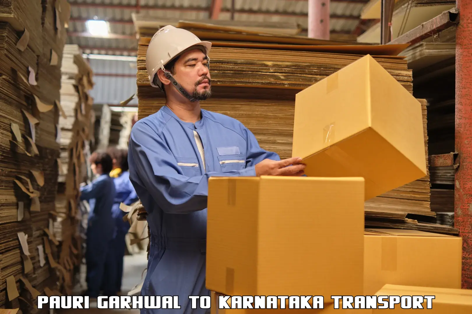 Truck transport companies in India Pauri Garhwal to Kanjarakatte