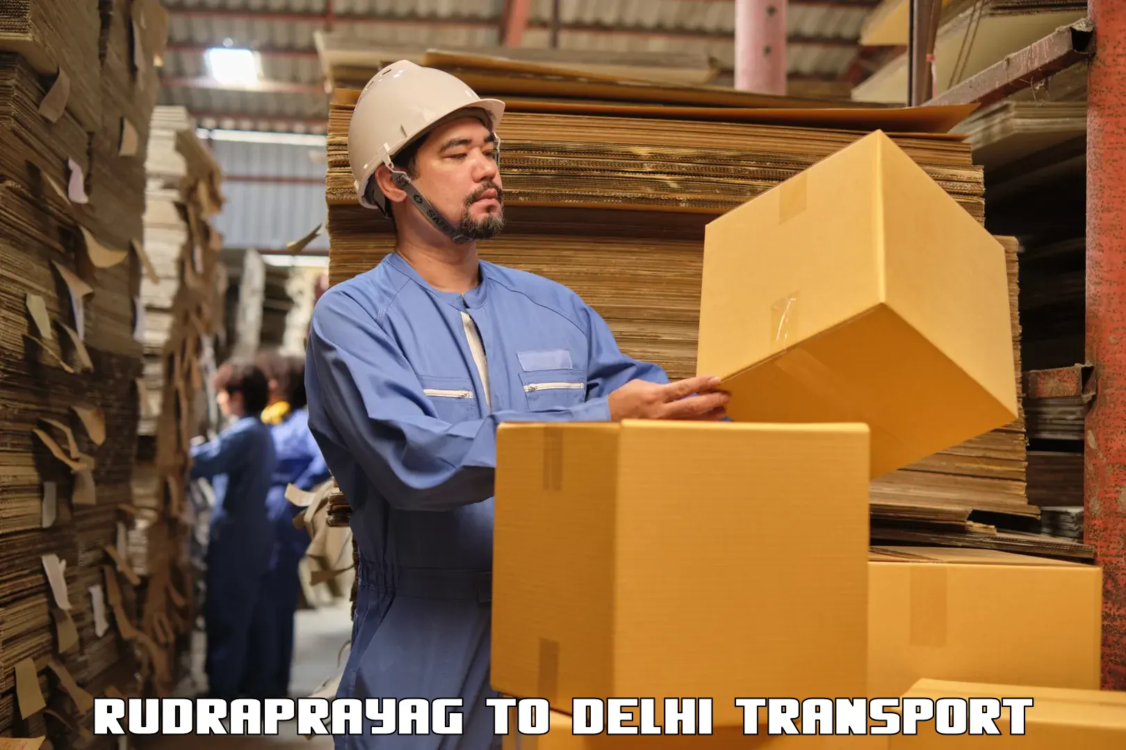Goods transport services Rudraprayag to University of Delhi