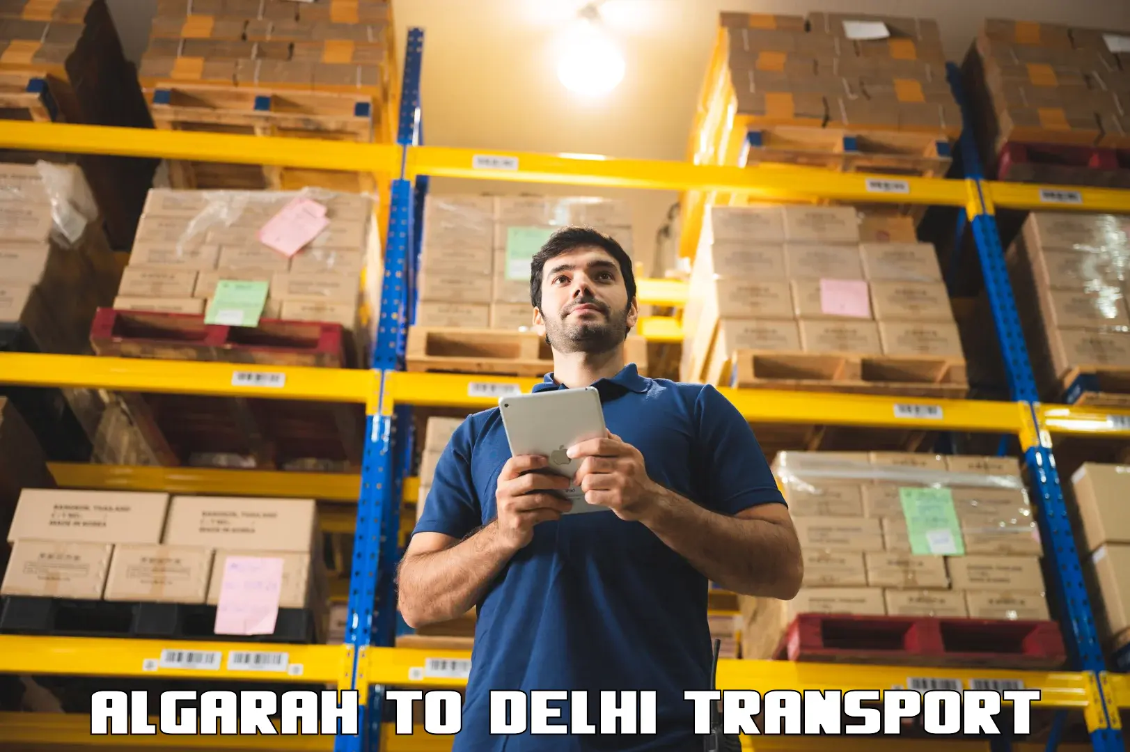 Container transport service Algarah to Delhi Technological University DTU