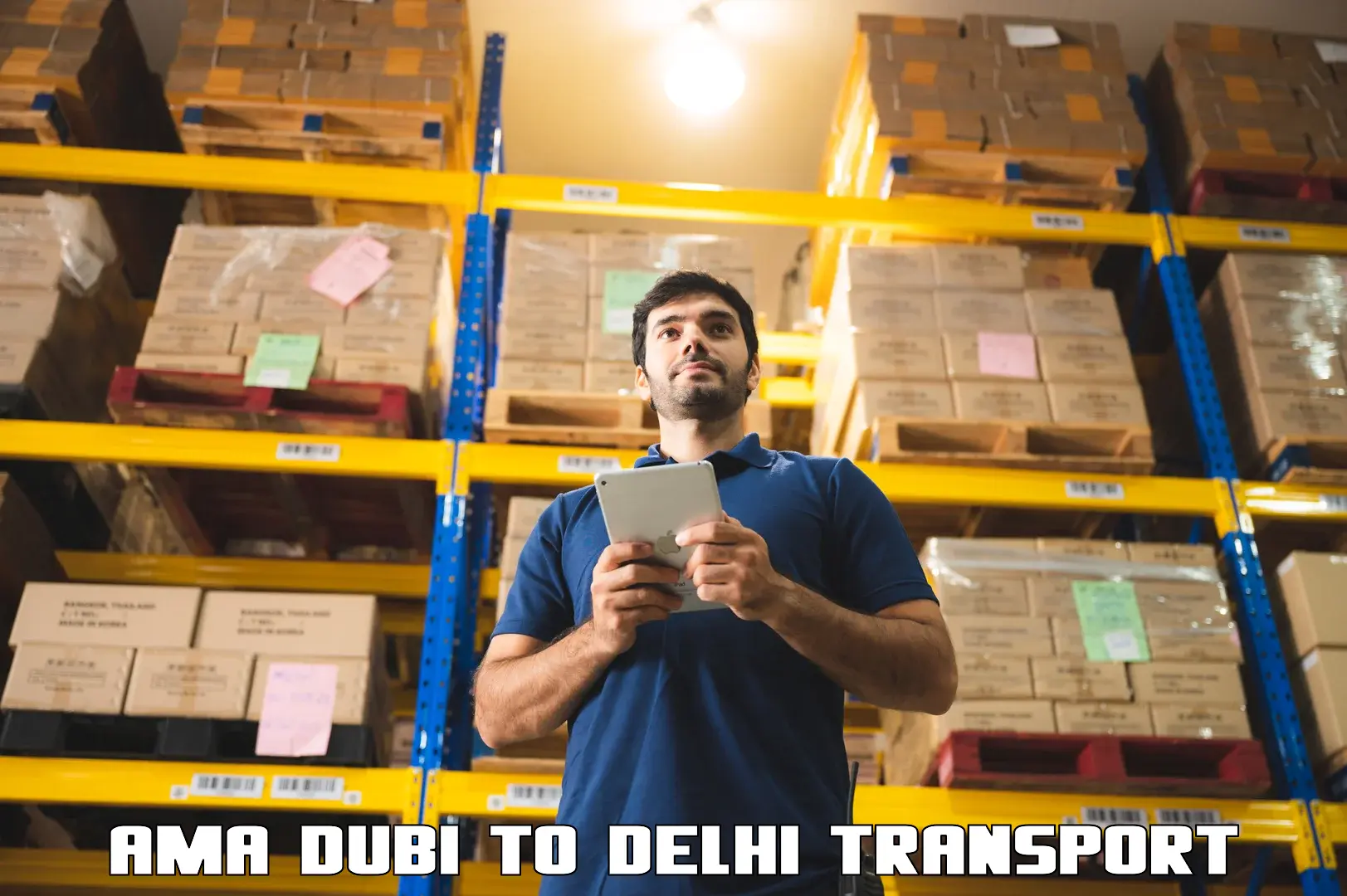 Truck transport companies in India Ama Dubi to Delhi