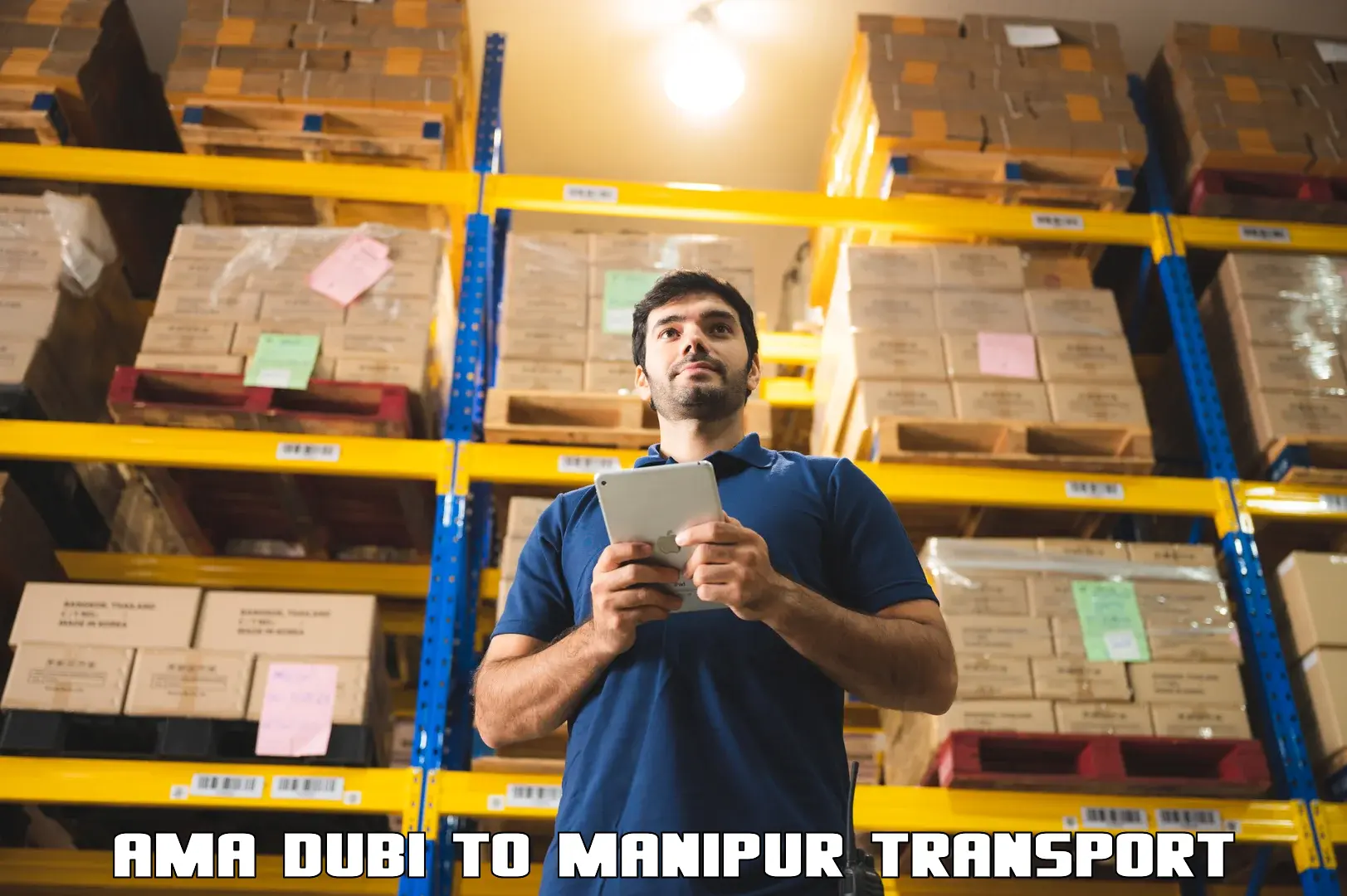 Cargo train transport services Ama Dubi to NIT Manipur