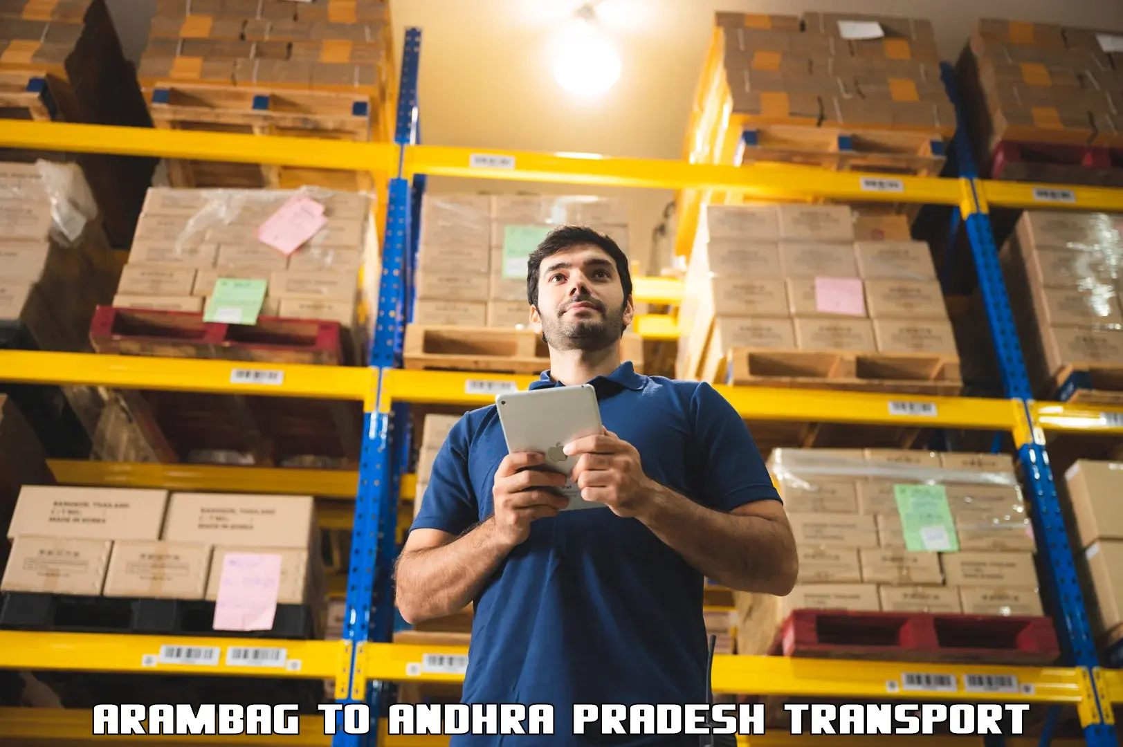 Vehicle parcel service Arambag to Andhra Pradesh